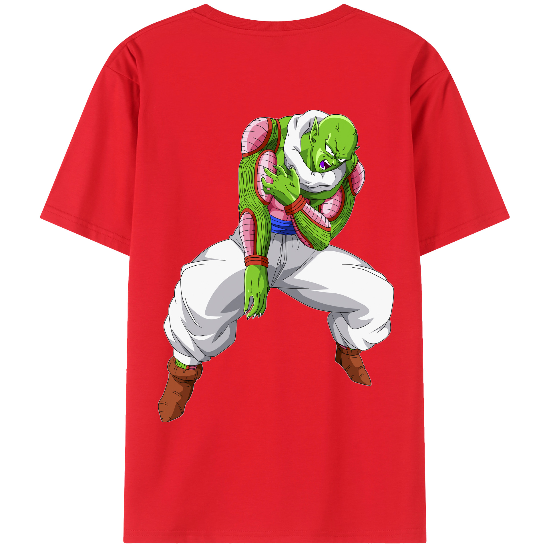 （画像用） ドラゴンボール ピッコロ DRAGON BALL Piccolo 綿100％ メンズ半袖Tシャツ（バックプリント） 通気性