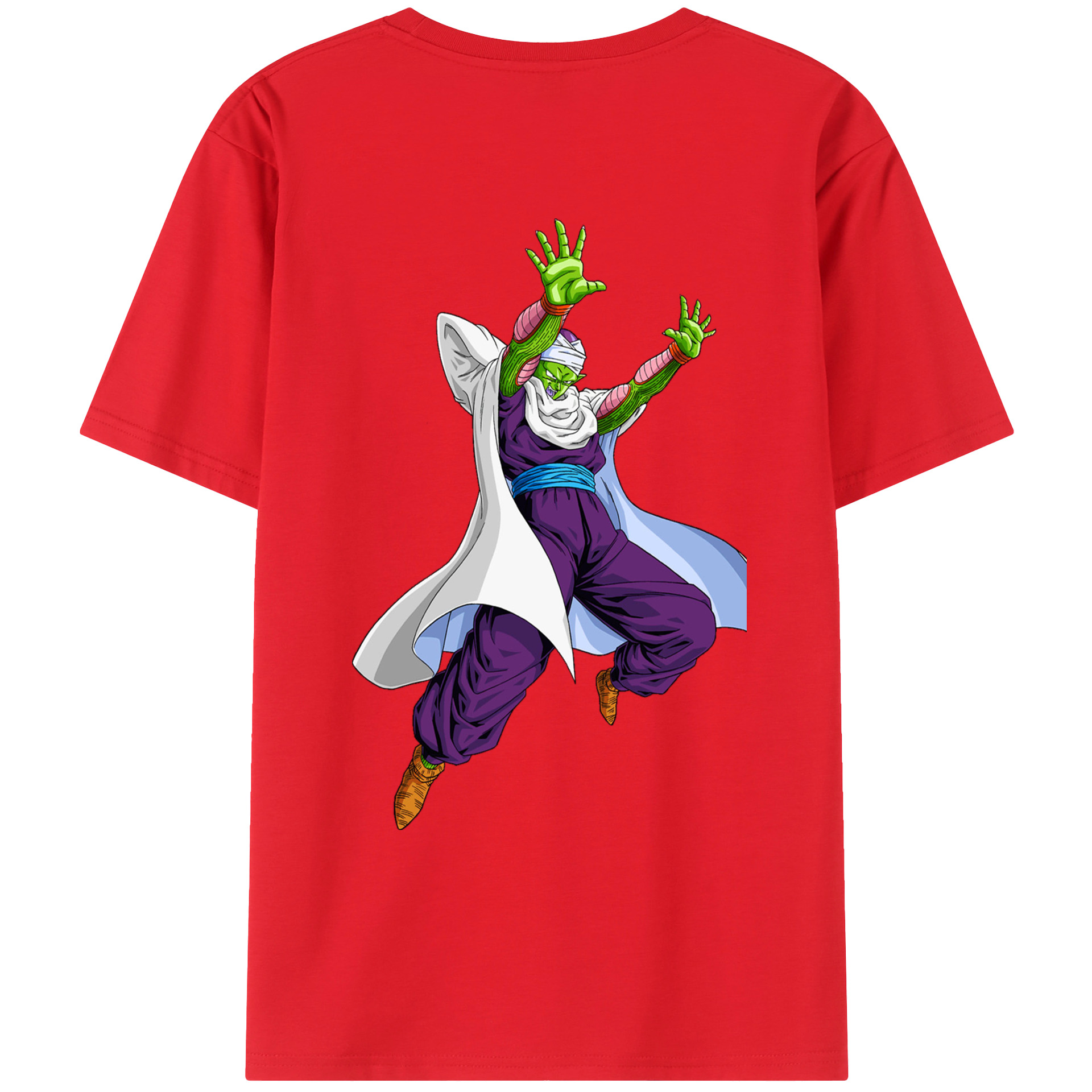 （画像用） ドラゴンボール ピッコロ DRAGON BALL Piccolo 綿100％ メンズ半袖Tシャツ（バックプリント） 通気性