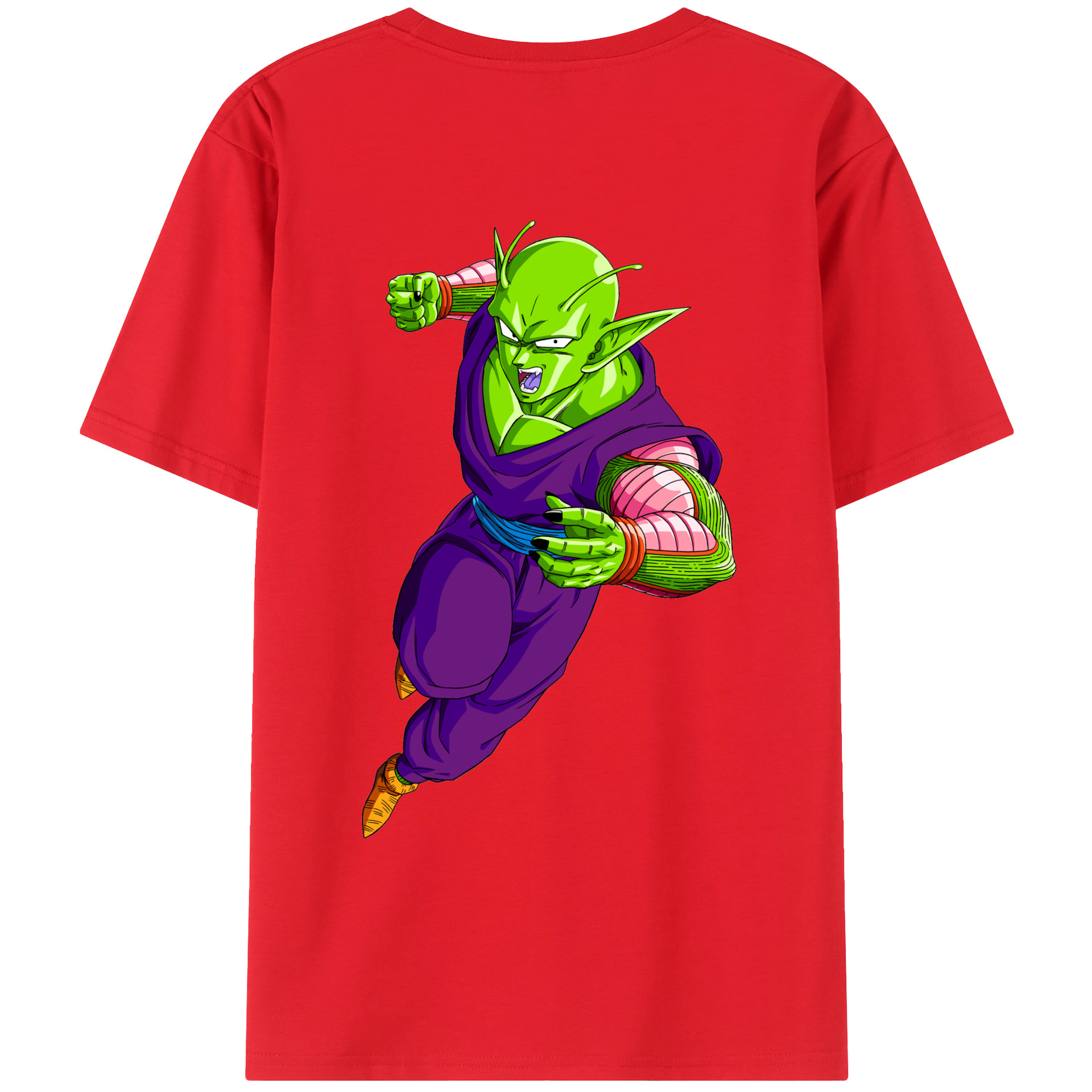 （画像用） ドラゴンボール ピッコロ DRAGON BALL Piccolo 綿100％ メンズ半袖Tシャツ（バックプリント） 通気性