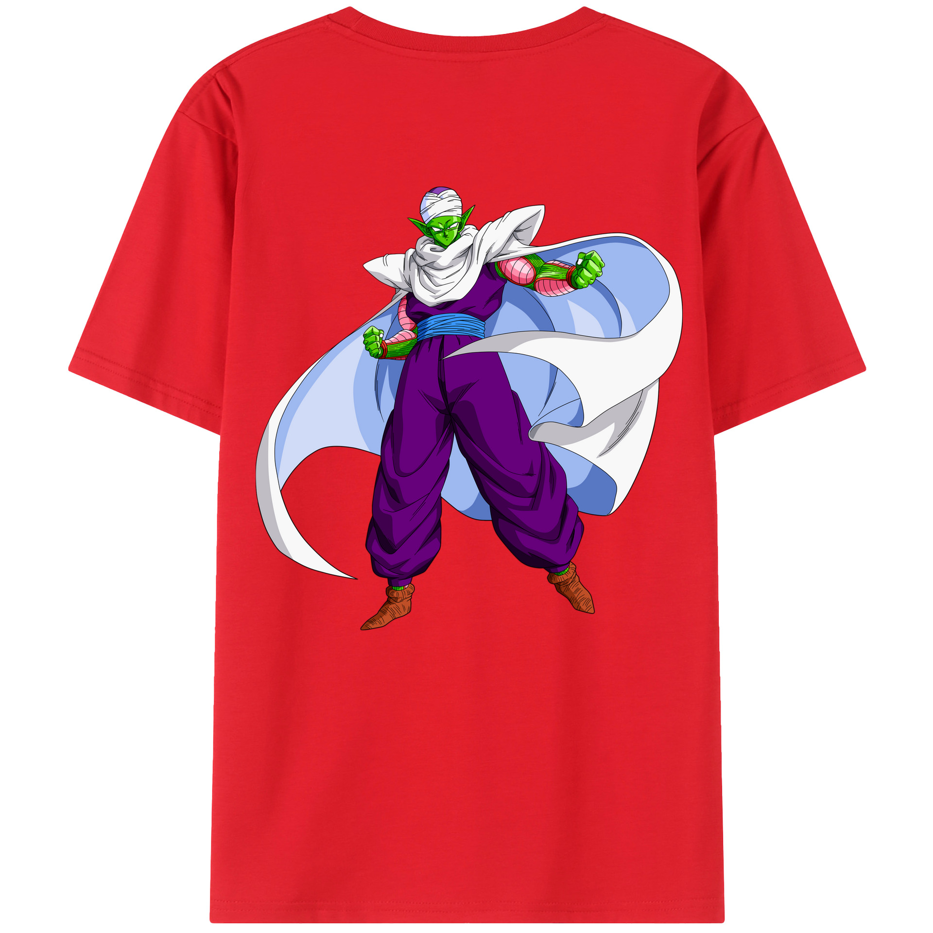 （画像用） ドラゴンボール ピッコロ DRAGON BALL Piccolo 綿100％ メンズ半袖Tシャツ（バックプリント） 通気性