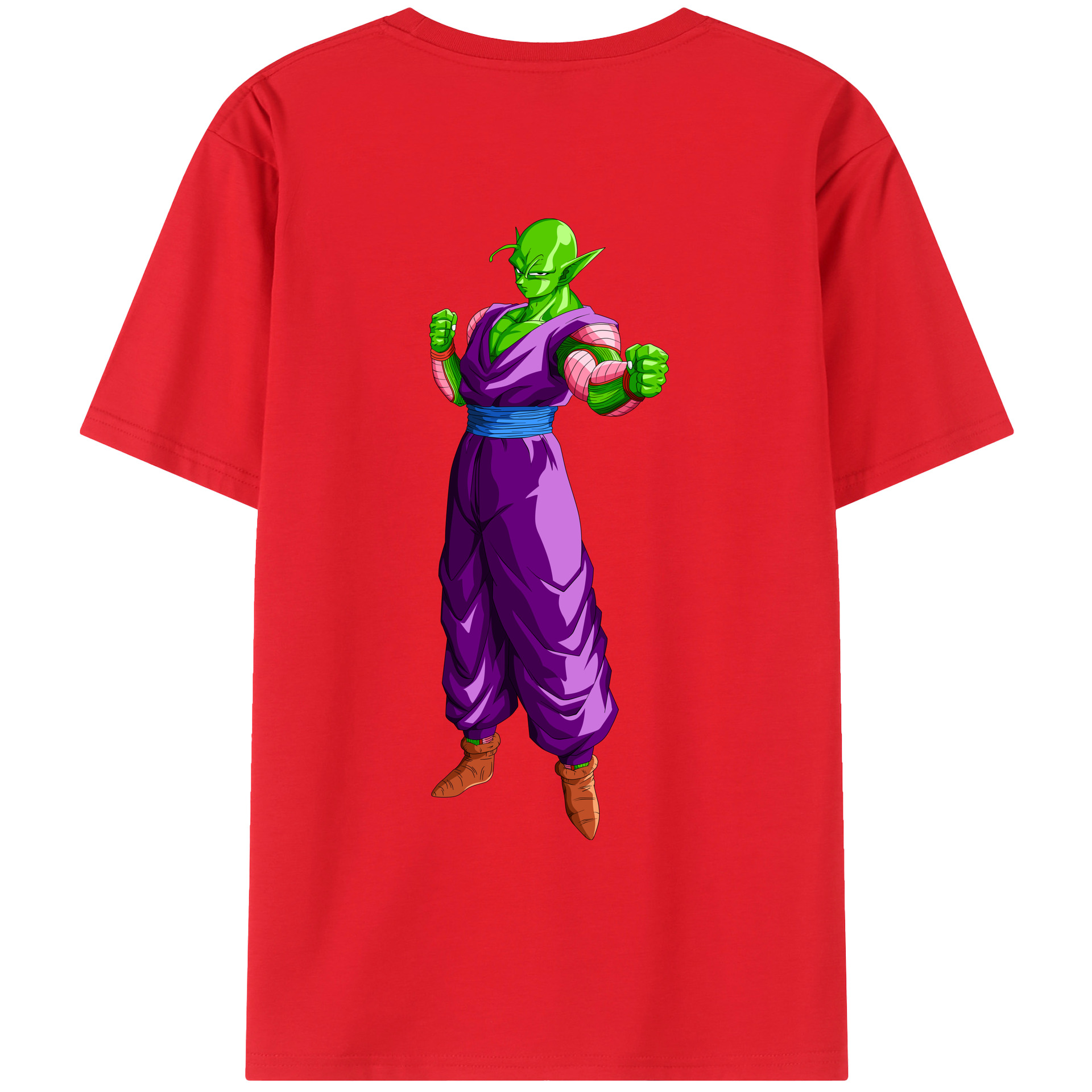 （画像用） ドラゴンボール ピッコロ DRAGON BALL Piccolo 綿100％ メンズ半袖Tシャツ（バックプリント） 通気性