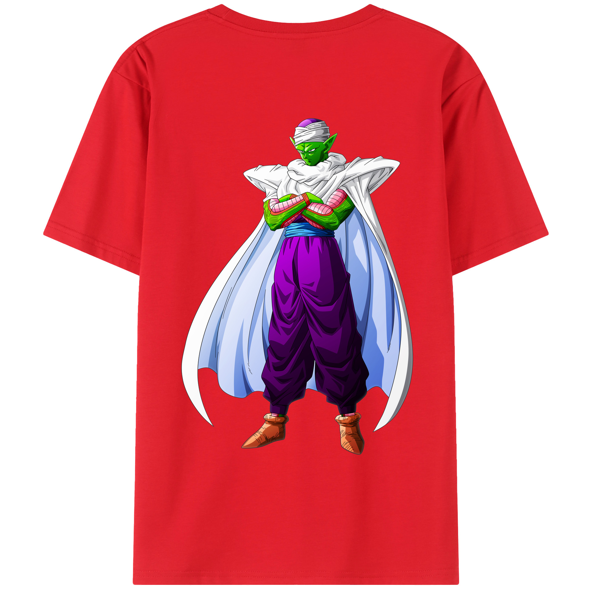 （画像用） ドラゴンボール ピッコロ DRAGON BALL Piccolo 綿100％ メンズ半袖Tシャツ（バックプリント） 通気性
