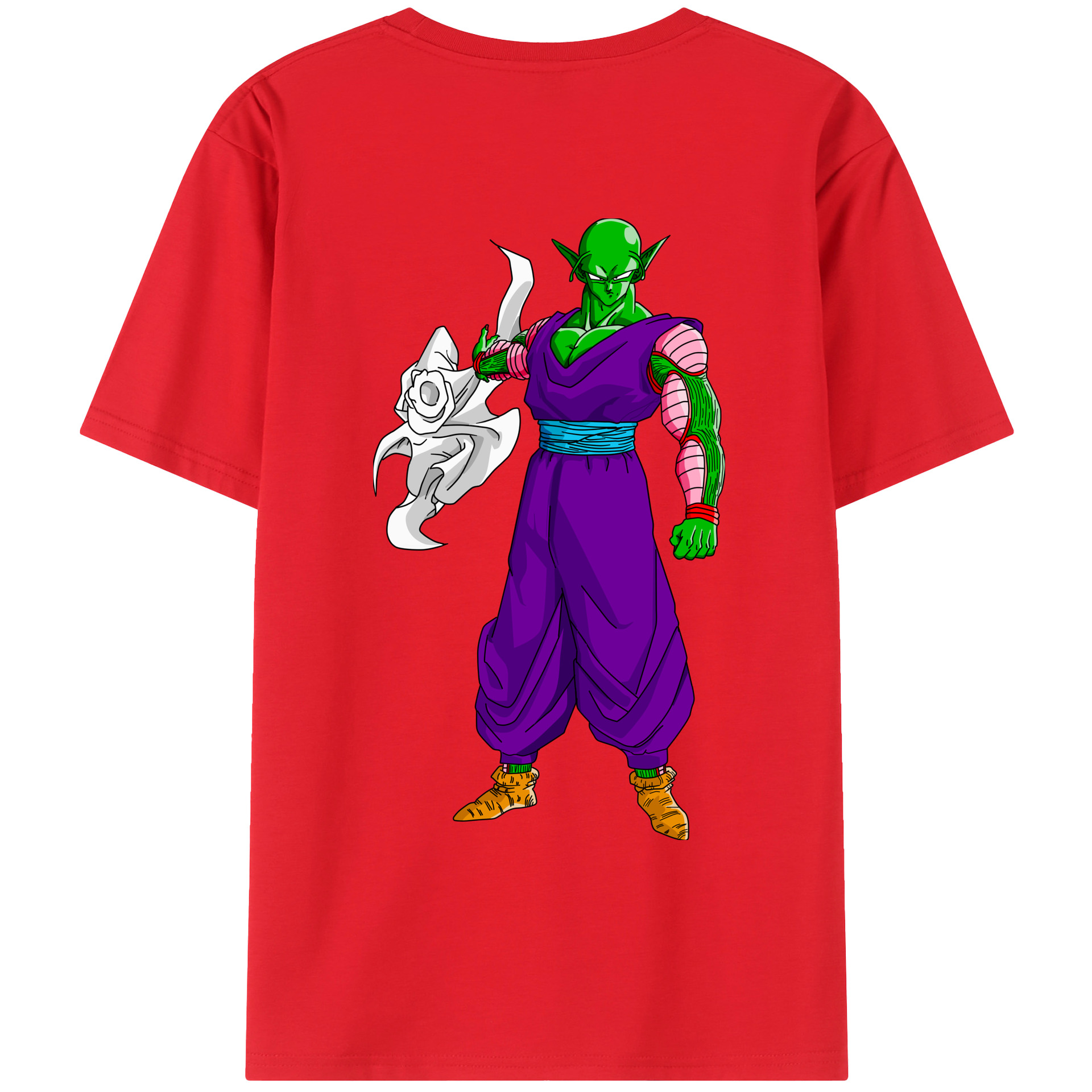 （画像用） ドラゴンボール ピッコロ DRAGON BALL Piccolo 綿100％ メンズ半袖Tシャツ（バックプリント） 通気性