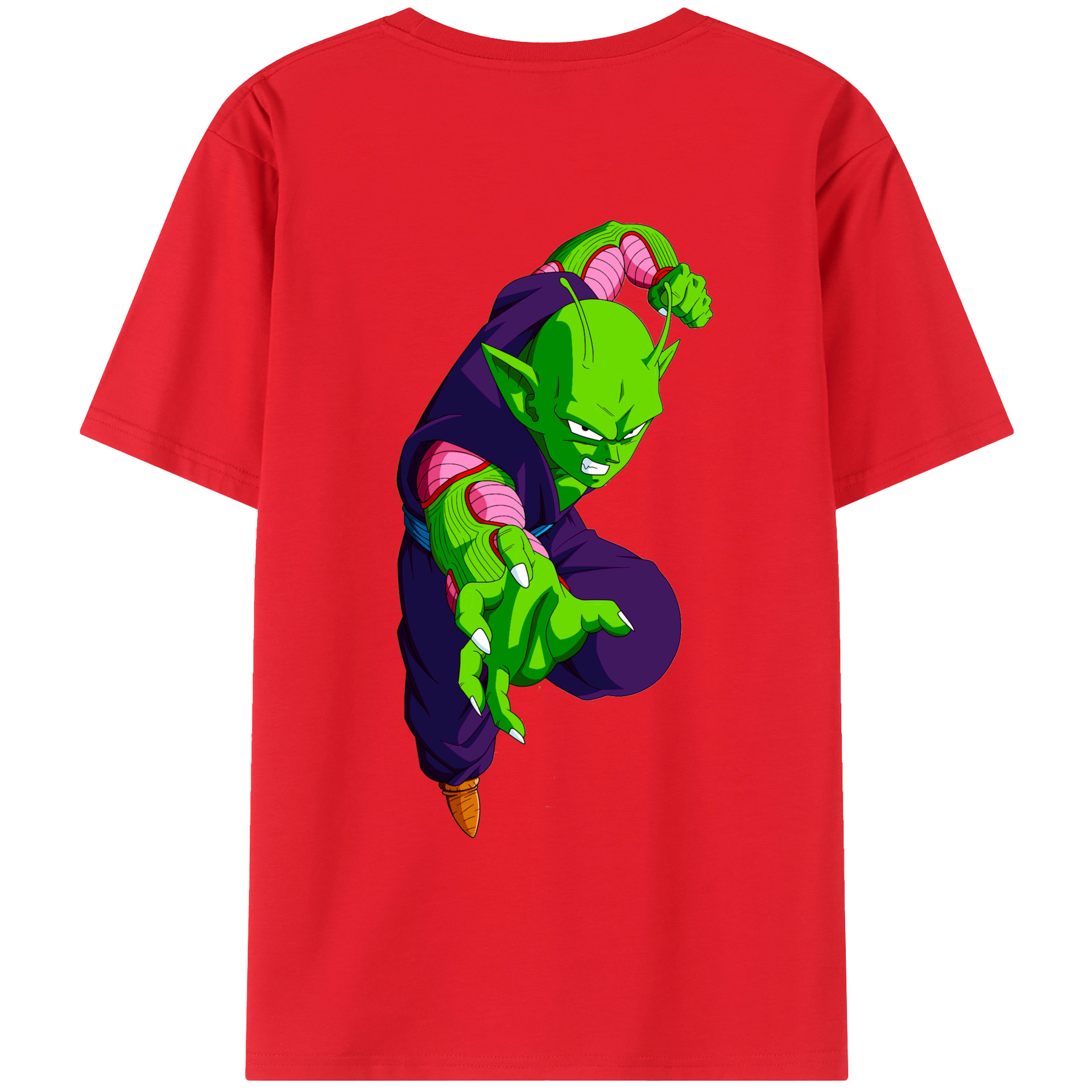 （画像用） ドラゴンボール ピッコロ DRAGON BALL Piccolo 綿100％ メンズ半袖Tシャツ（バックプリント） 通気性
