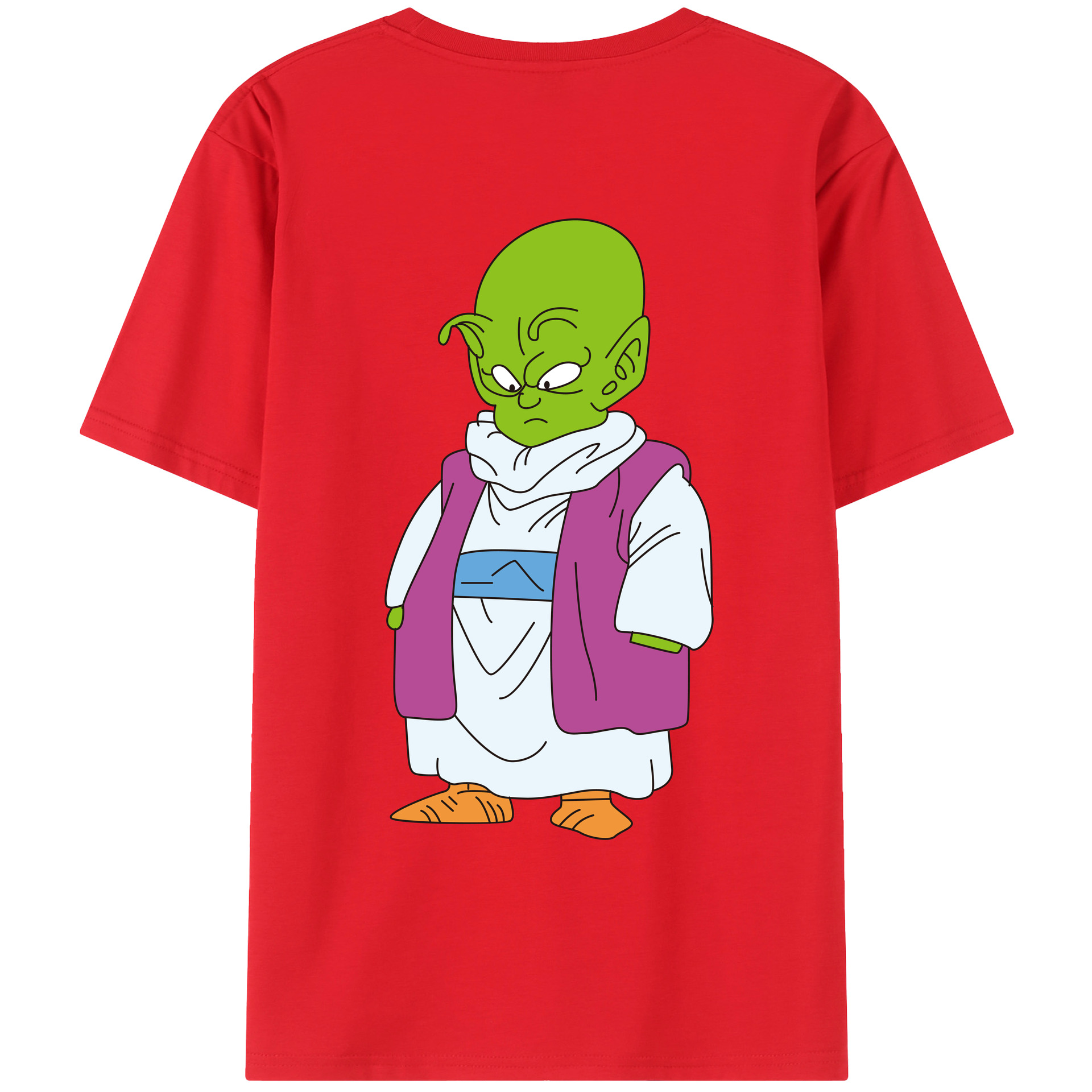 （画像用） ドラゴンボール ピッコロ DRAGON BALL Piccolo 綿100％ メンズ半袖Tシャツ（バックプリント） 通気性
