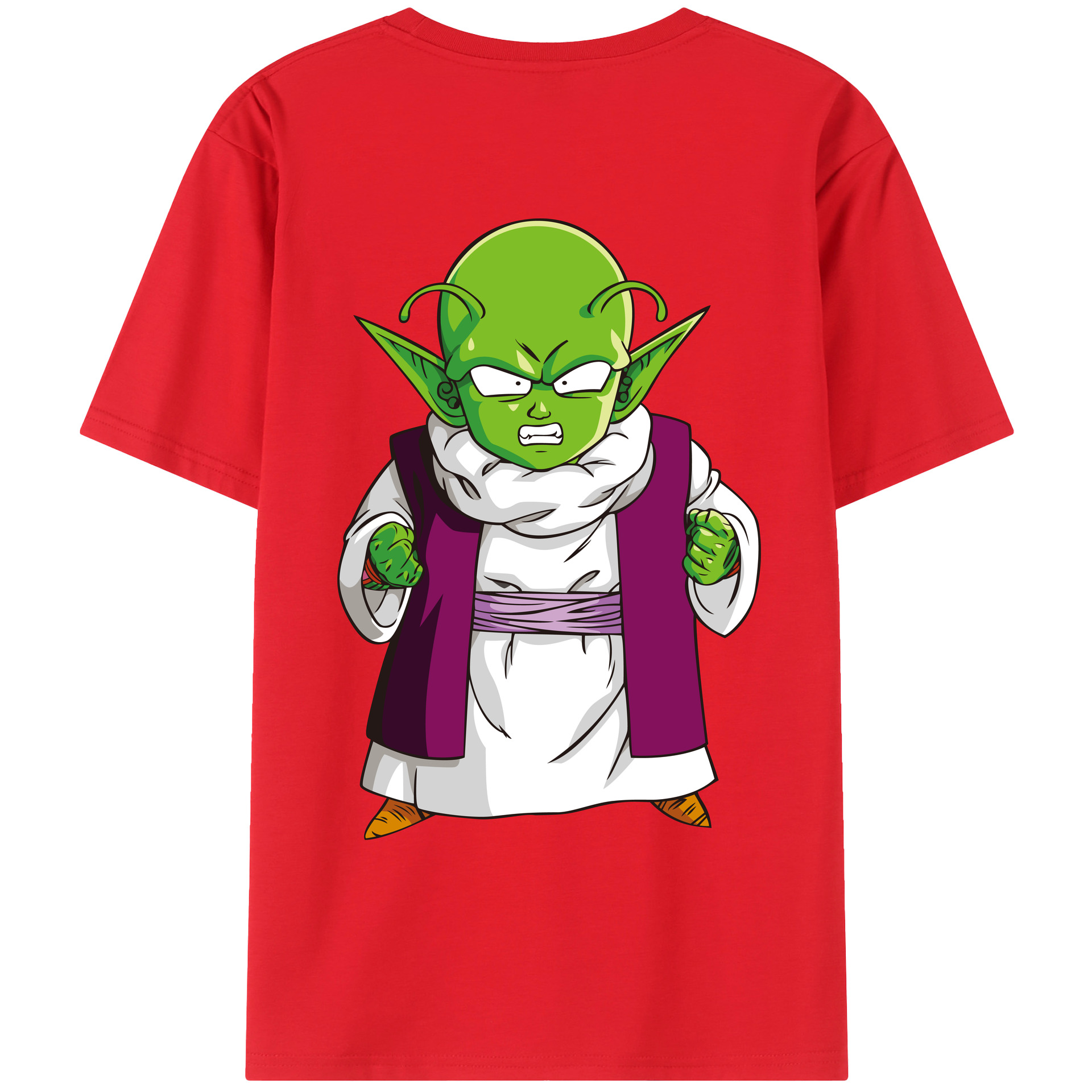 （画像用） ドラゴンボール ピッコロ DRAGON BALL Piccolo 綿100％ メンズ半袖Tシャツ（バックプリント） 通気性