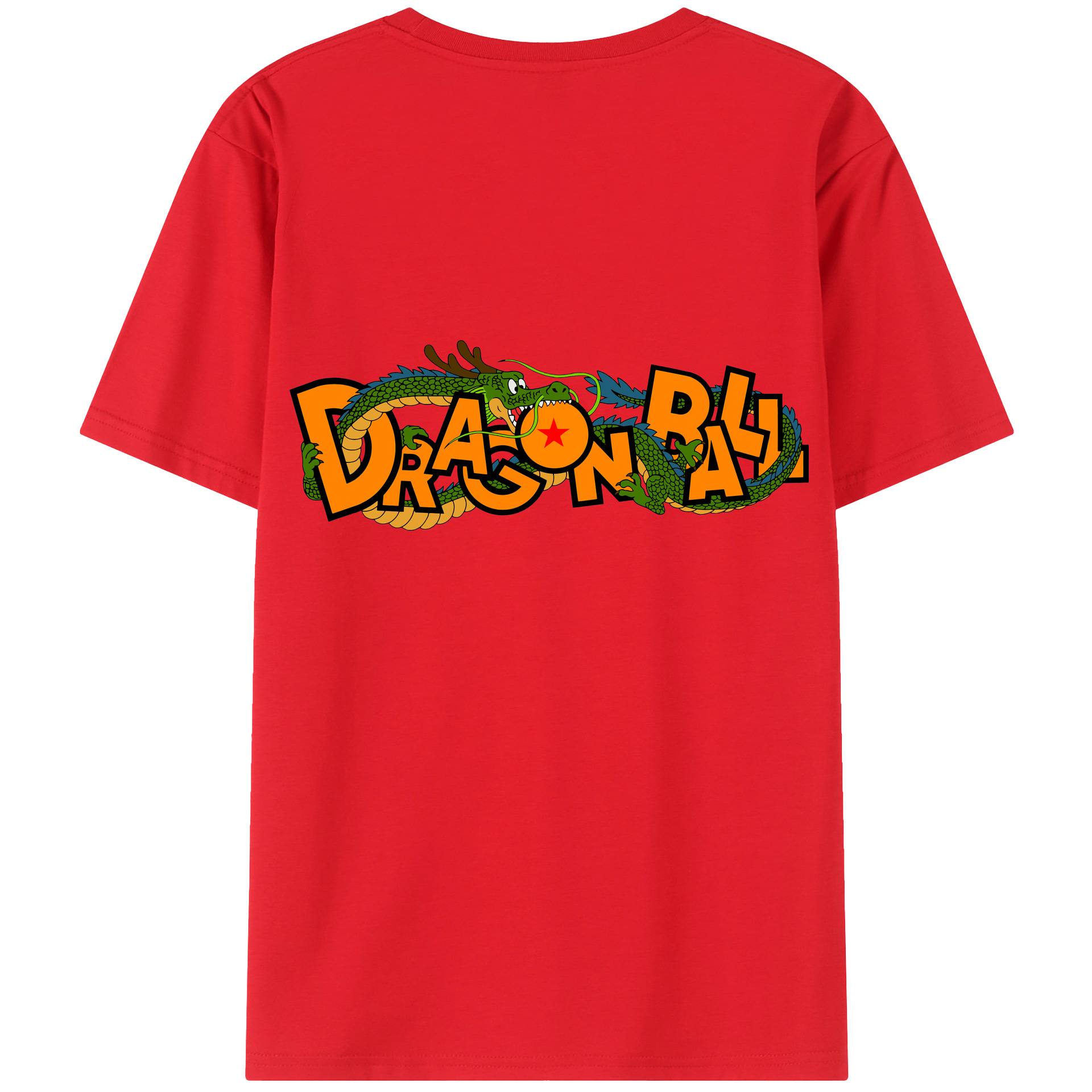 （画像用） ドラゴンボール DRAGON BALL 綿100％ メンズ半袖Tシャツ（バックプリント） 通気性