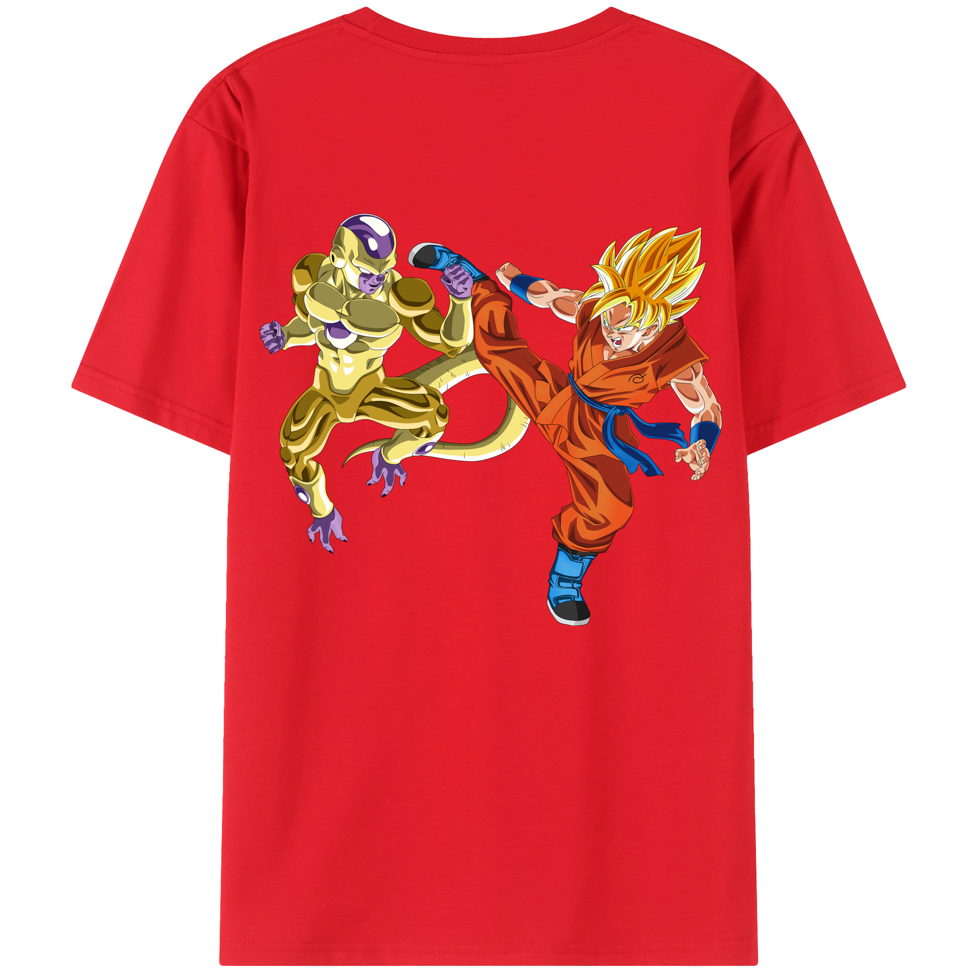 （画像用） ドラゴンボール DRAGON BALL 綿100％ メンズ半袖Tシャツ（バックプリント） 通気性