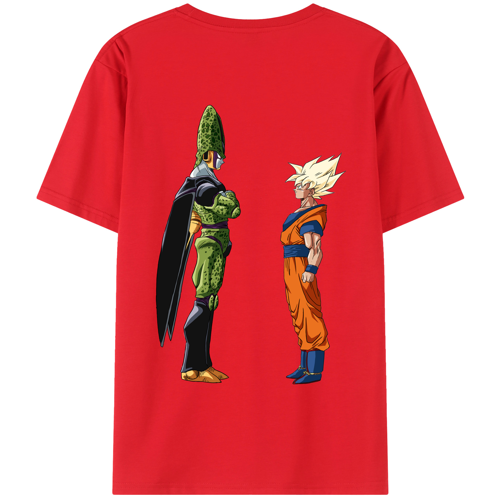 （画像用） ドラゴンボール DRAGON BALL 綿100％ メンズ半袖Tシャツ（バックプリント） 通気性