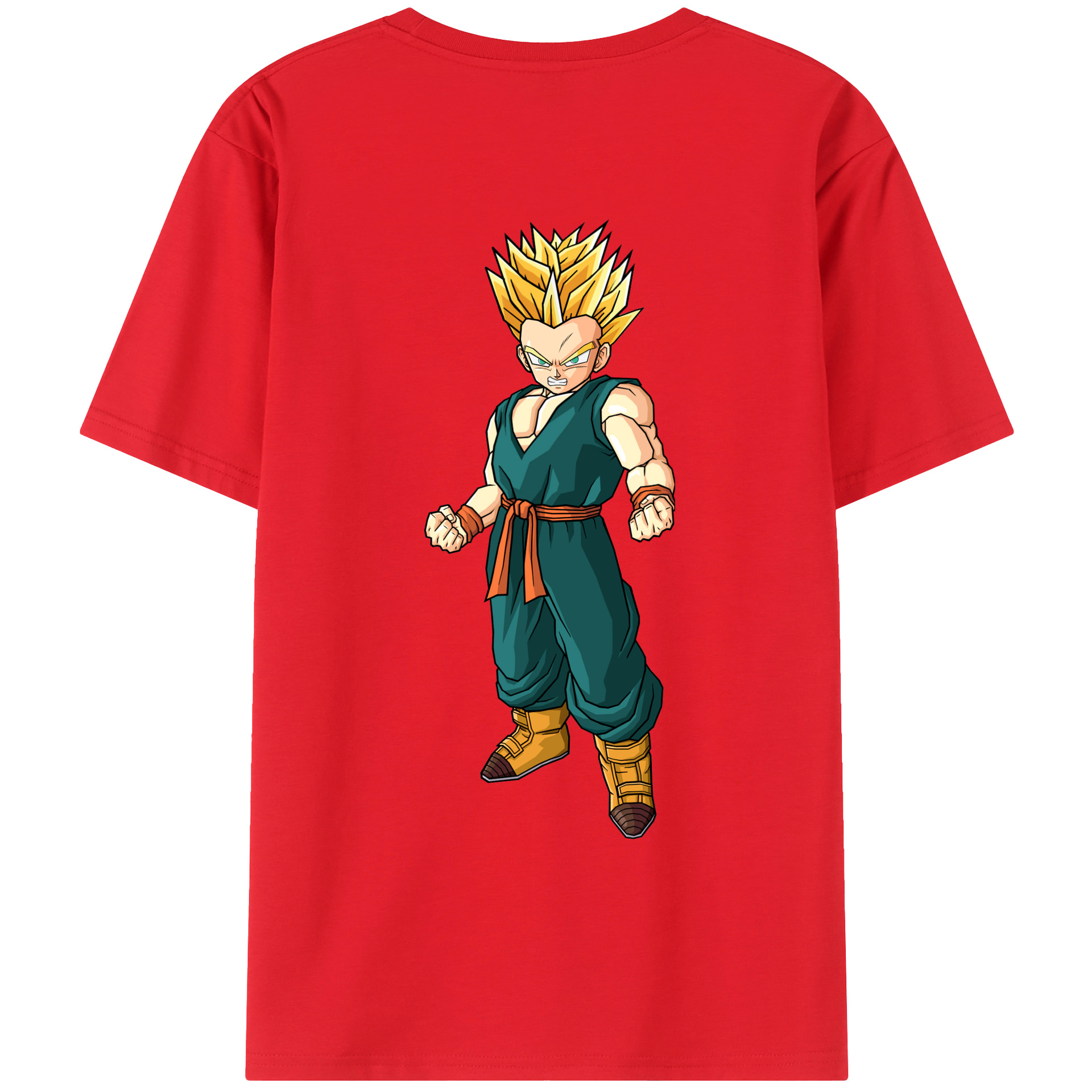（画像用） ドラゴンボール DRAGON BALL 綿100％ メンズ半袖Tシャツ（バックプリント） 通気性