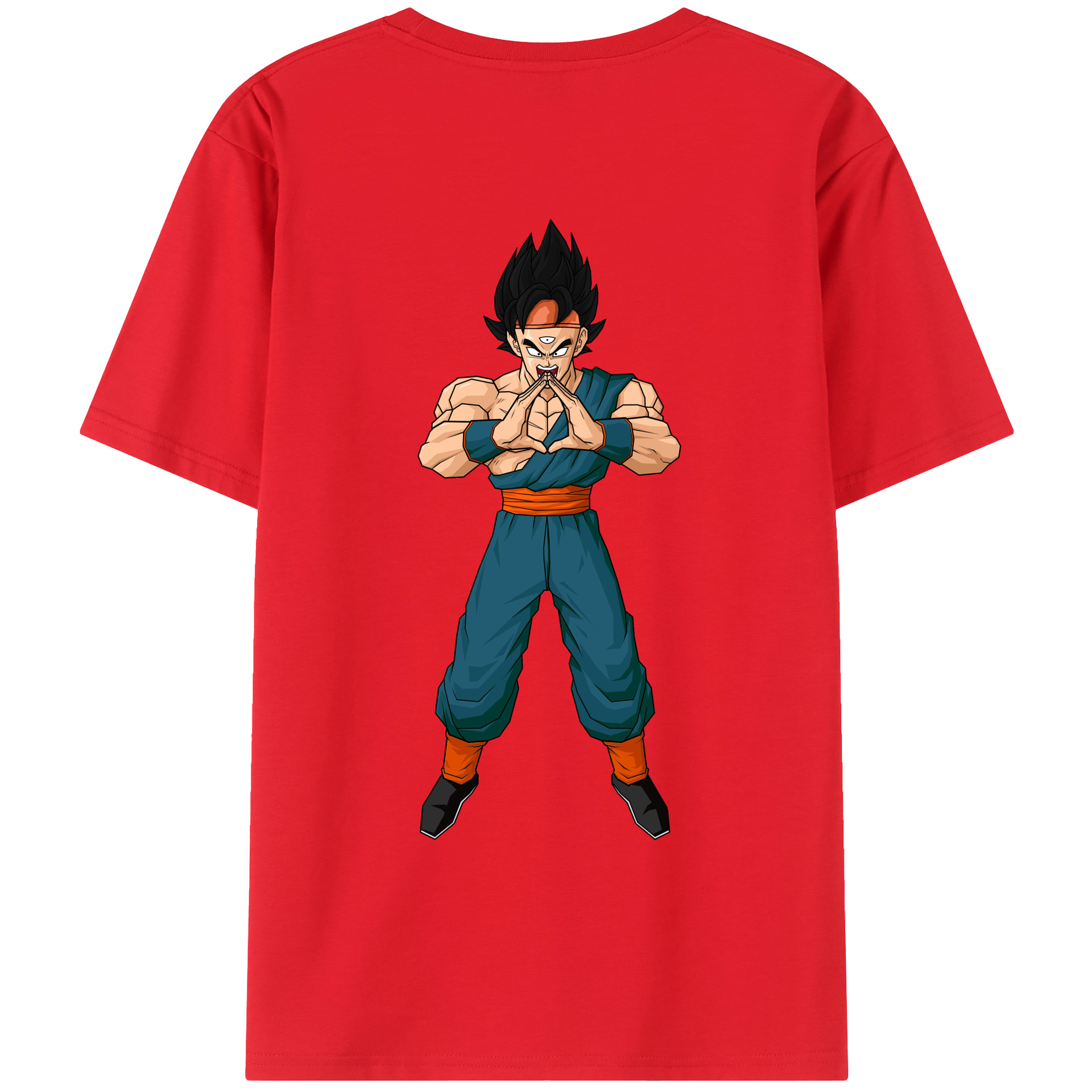 （画像用） ドラゴンボール DRAGON BALL 綿100％ メンズ半袖Tシャツ（バックプリント） 通気性