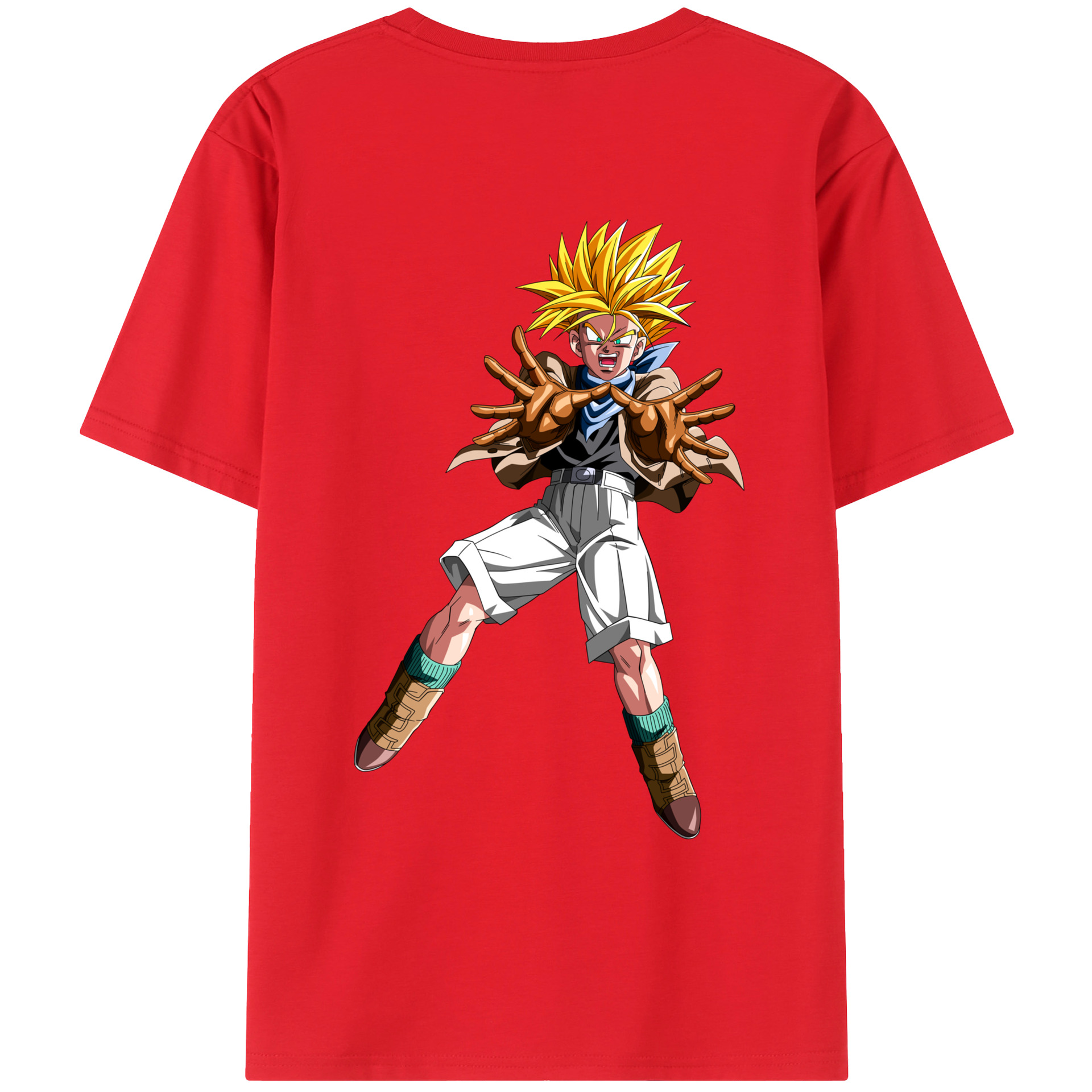 （画像用） ドラゴンボール DRAGON BALL 綿100％ メンズ半袖Tシャツ（バックプリント） 通気性
