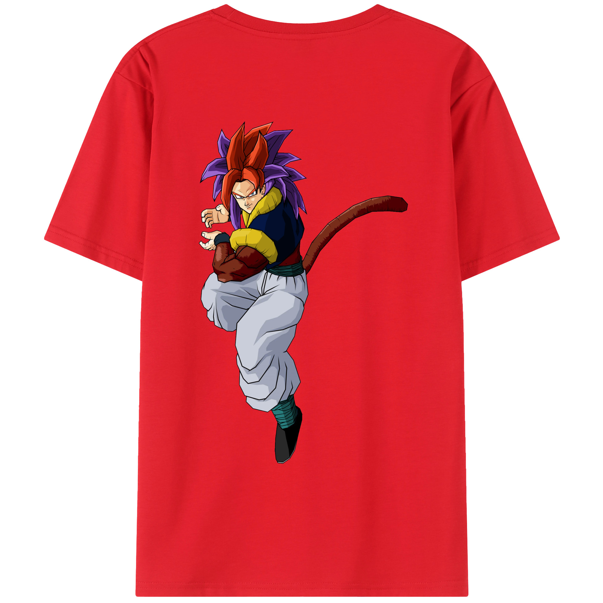 （画像用） ドラゴンボール DRAGON BALL 綿100％ メンズ半袖Tシャツ（バックプリント） 通気性