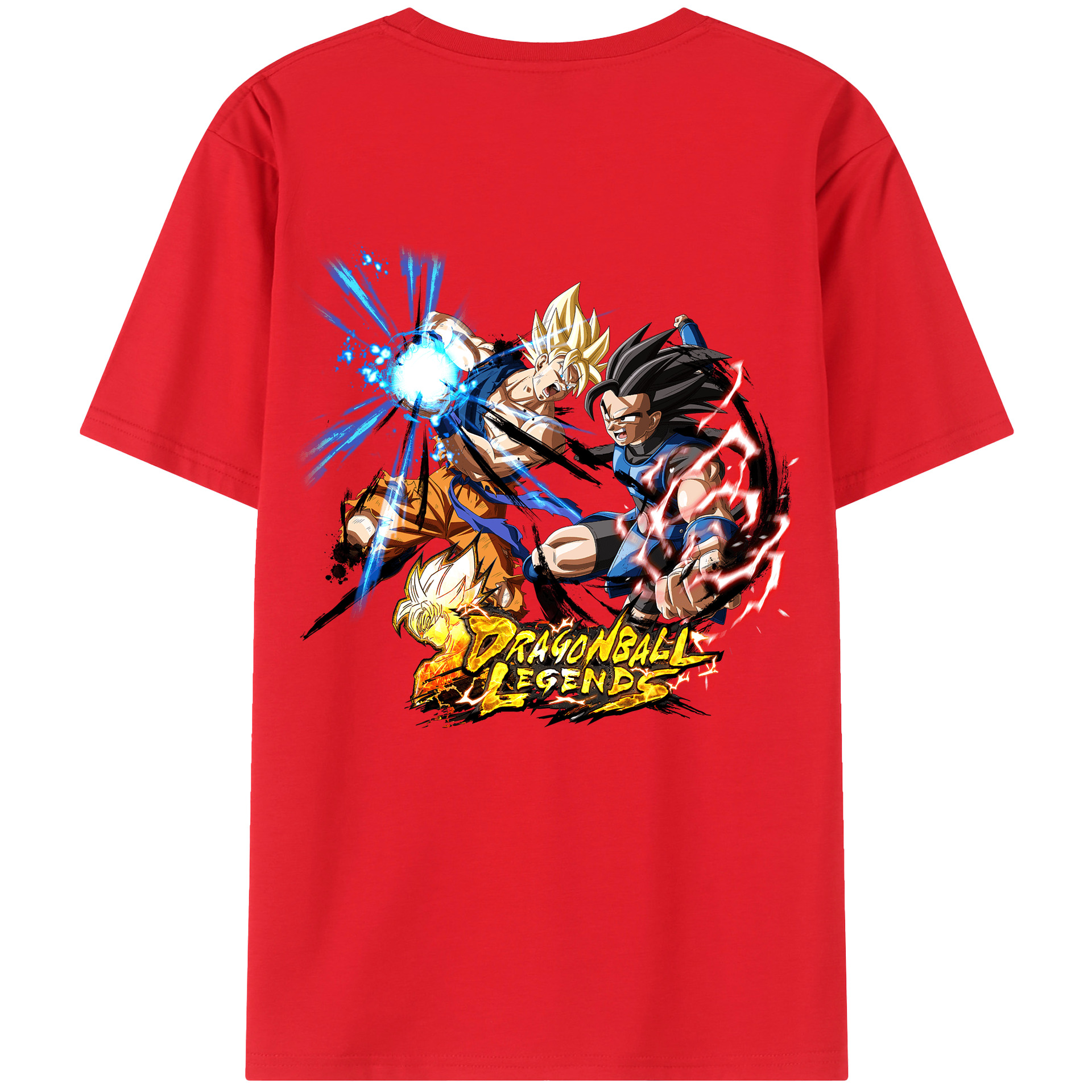 （画像用） ドラゴンボール DRAGON BALL 綿100％ メンズ半袖Tシャツ（バックプリント） 通気性