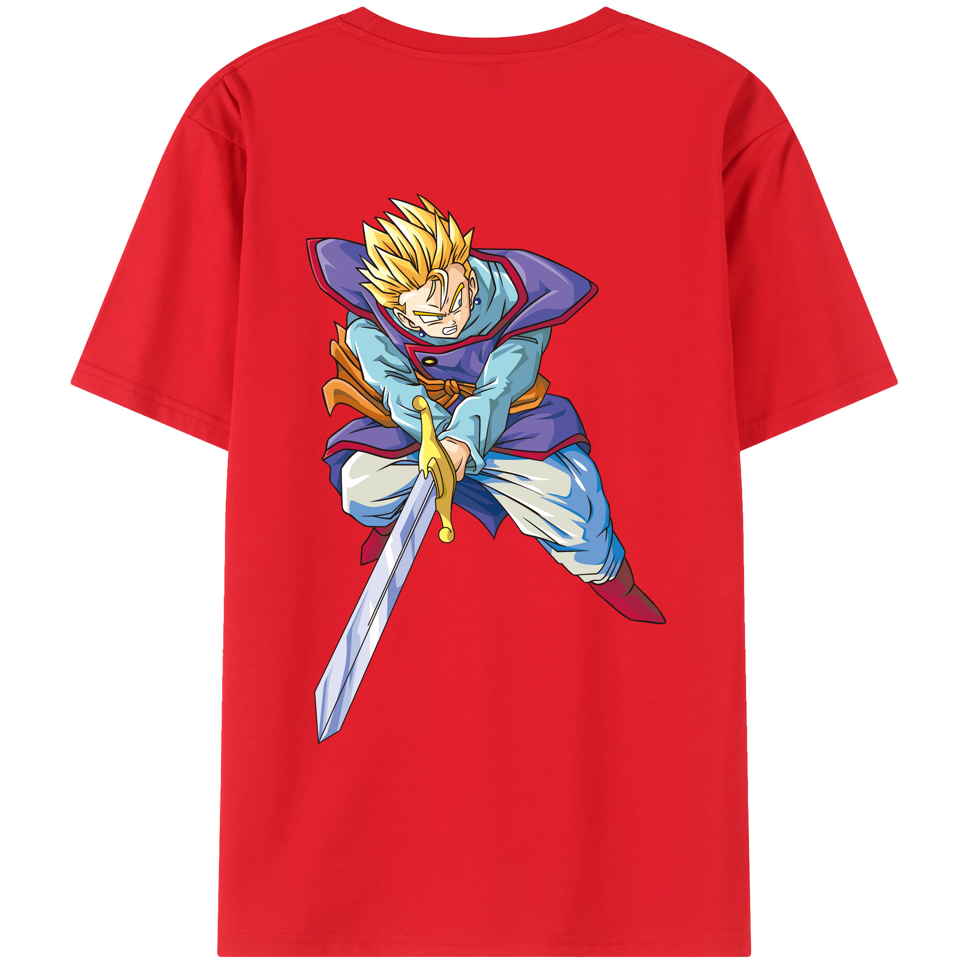 （画像用） ドラゴンボール DRAGON BALL 綿100％ メンズ半袖Tシャツ（バックプリント） 通気性