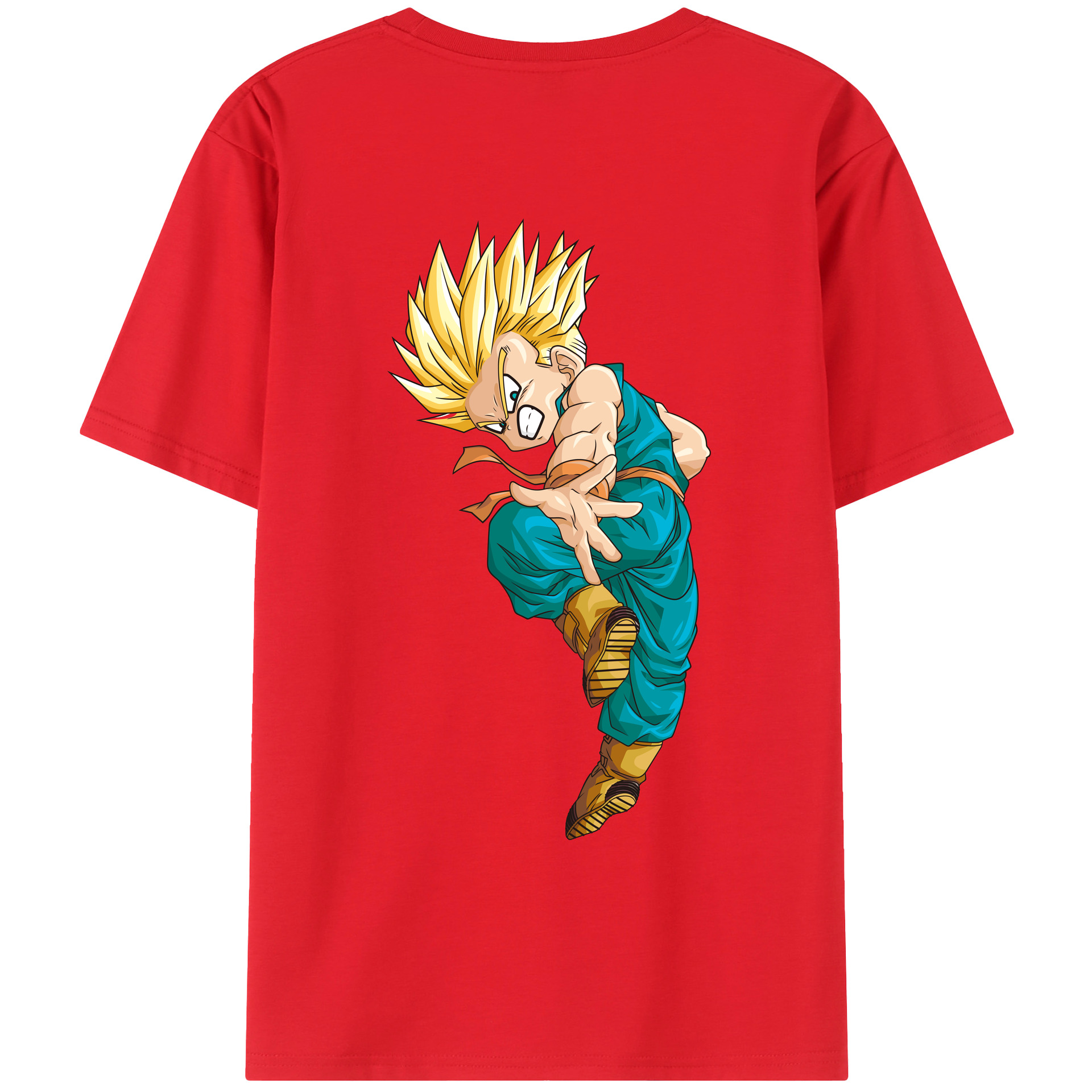 （画像用） ドラゴンボール DRAGON BALL 綿100％ メンズ半袖Tシャツ（バックプリント） 通気性