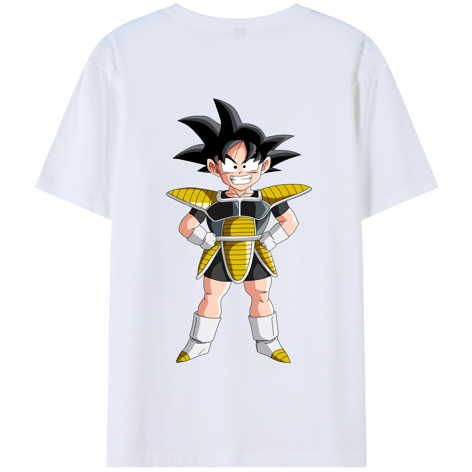 （画像用） ドラゴンボール 孫悟空（そん ごくう）Son Goku カカロット DRAGON BALL Kakarotto 綿100％ メンズ半袖Tシャツ（バックプリント） 通気性