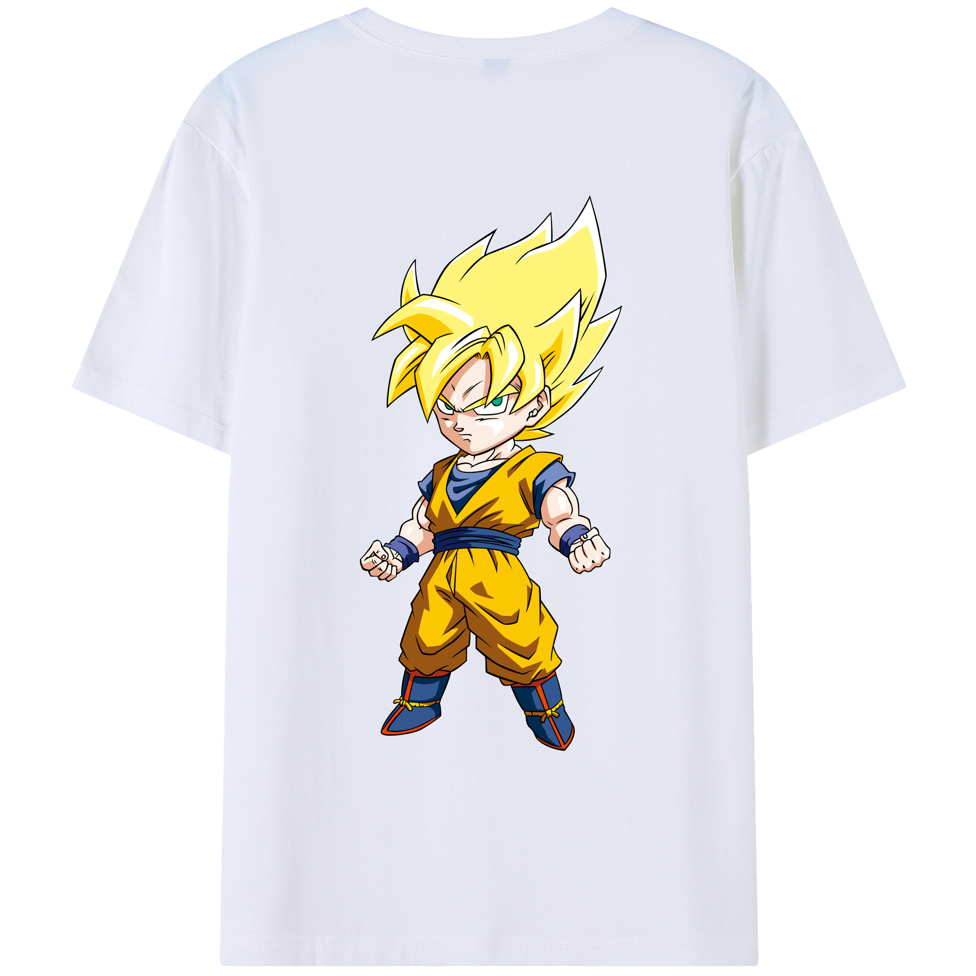 （画像用） ドラゴンボール 孫悟空（そん ごくう）Son Goku カカロット DRAGON BALL Kakarotto 綿100％ メンズ半袖Tシャツ（バックプリント） 通気性