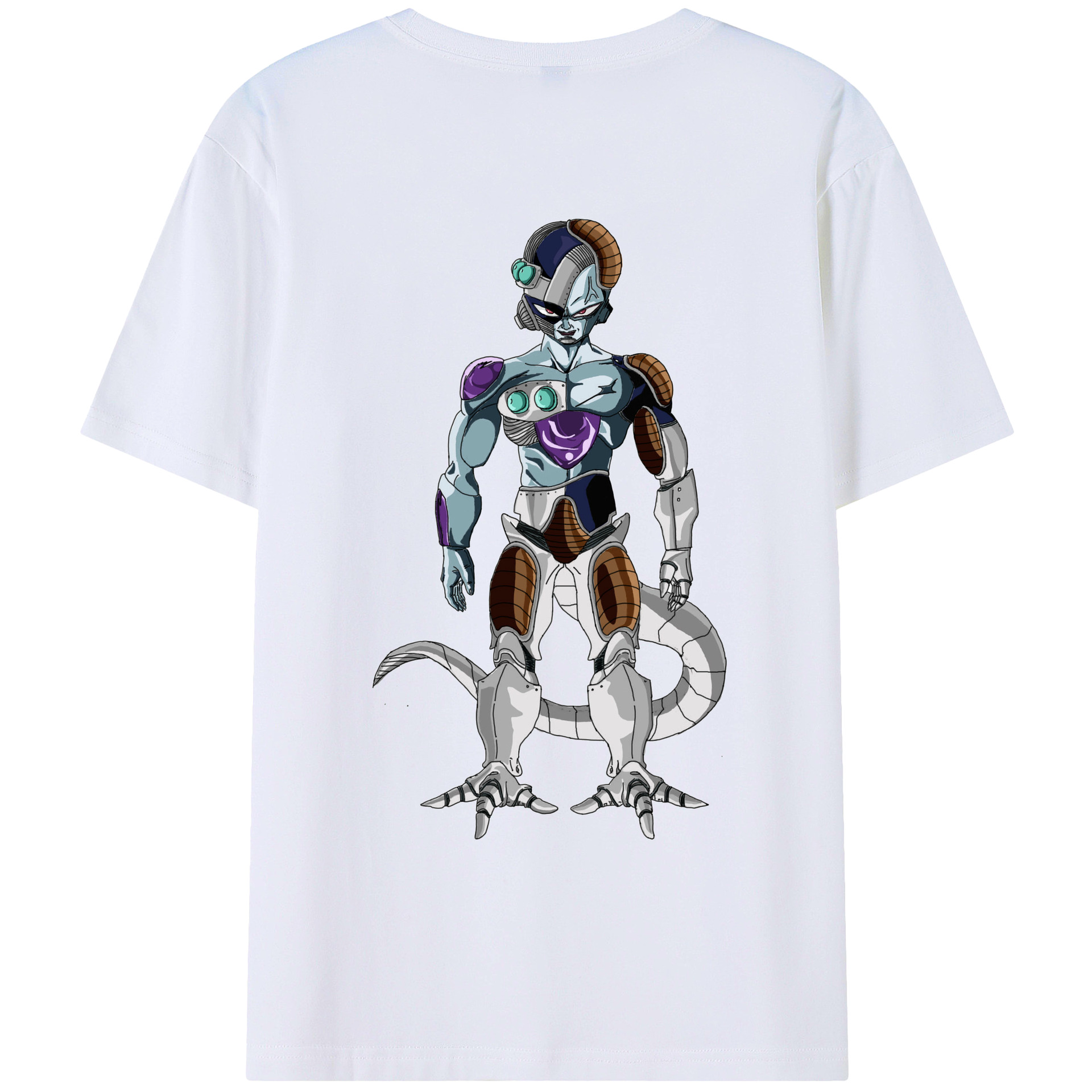 （画像用） ドラゴンボール クウラ DRAGON BALL Cooler Coora 綿100％ メンズ半袖Tシャツ（バックプリント） 通気性