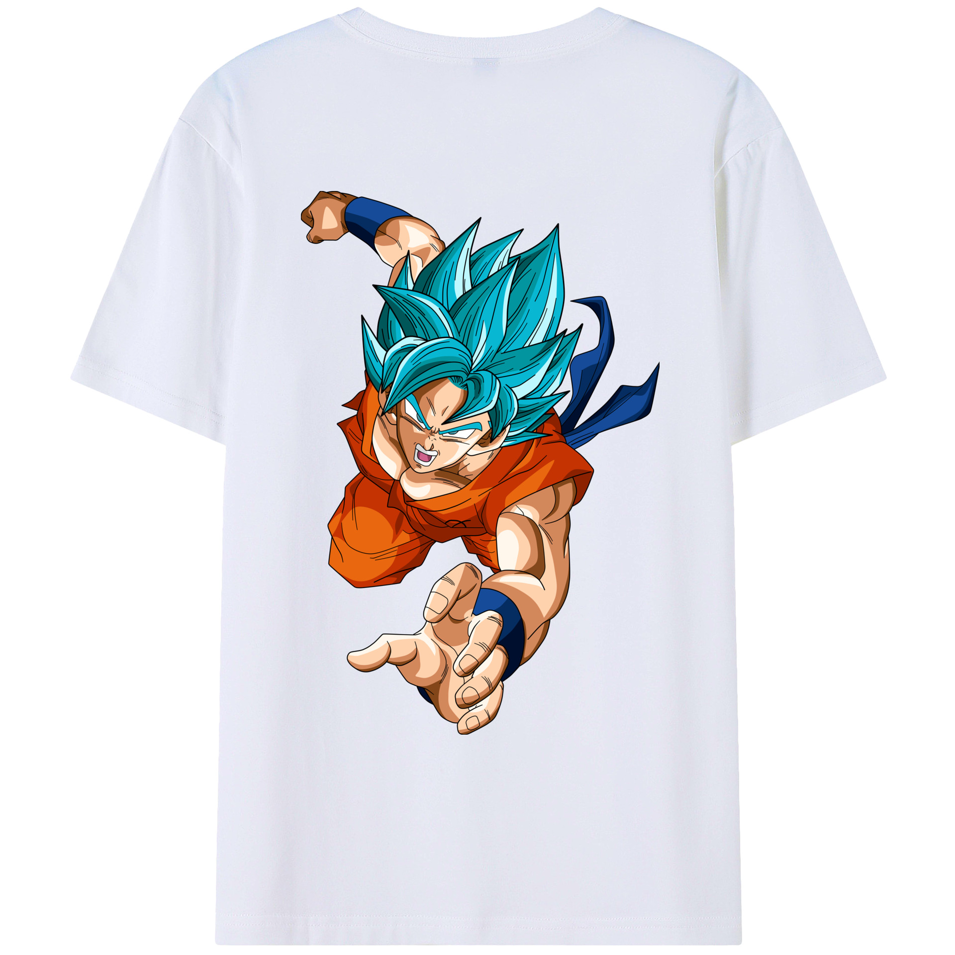 （画像用） ドラゴンボール ベジット DRAGON BALL Vegetto 綿100％ メンズ半袖Tシャツ（バックプリント） 通気性