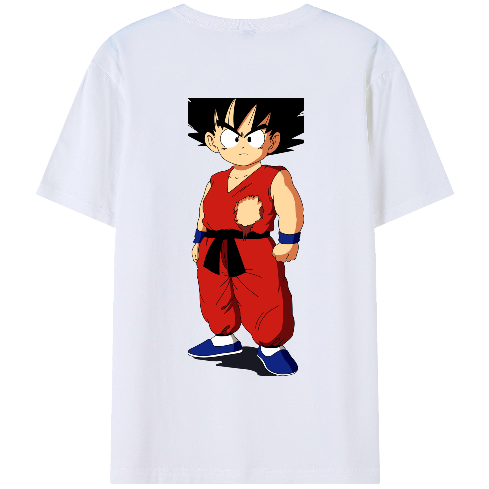 （画像用） ドラゴンボール 孫悟空（そん ごくう）Son Goku カカロット DRAGON BALL Kakarotto 綿100％ メンズ半袖Tシャツ（バックプリント） 通気性