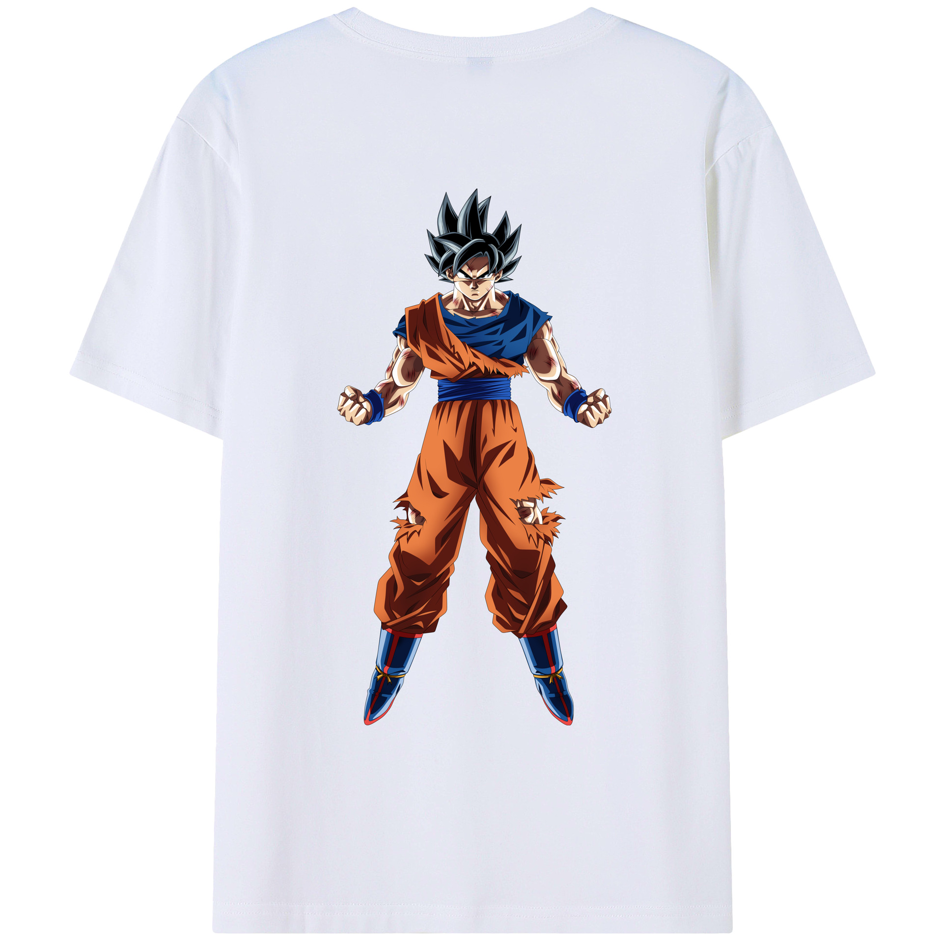 （画像用） ドラゴンボール 孫悟空（そん ごくう）Son Goku カカロット DRAGON BALL Kakarotto 綿100％ メンズ半袖Tシャツ（バックプリント） 通気性