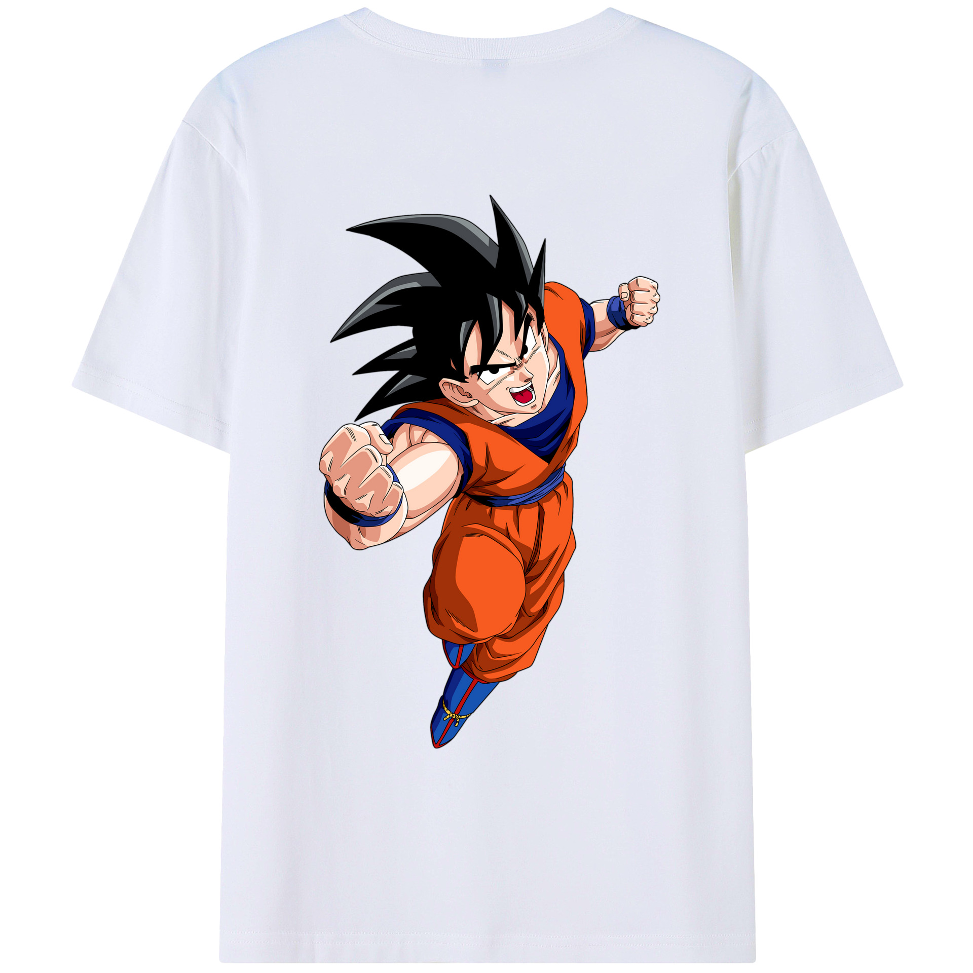 （画像用） ドラゴンボール 孫悟空（そん ごくう）Son Goku カカロット DRAGON BALL Kakarotto 綿100％ メンズ半袖Tシャツ（バックプリント） 通気性