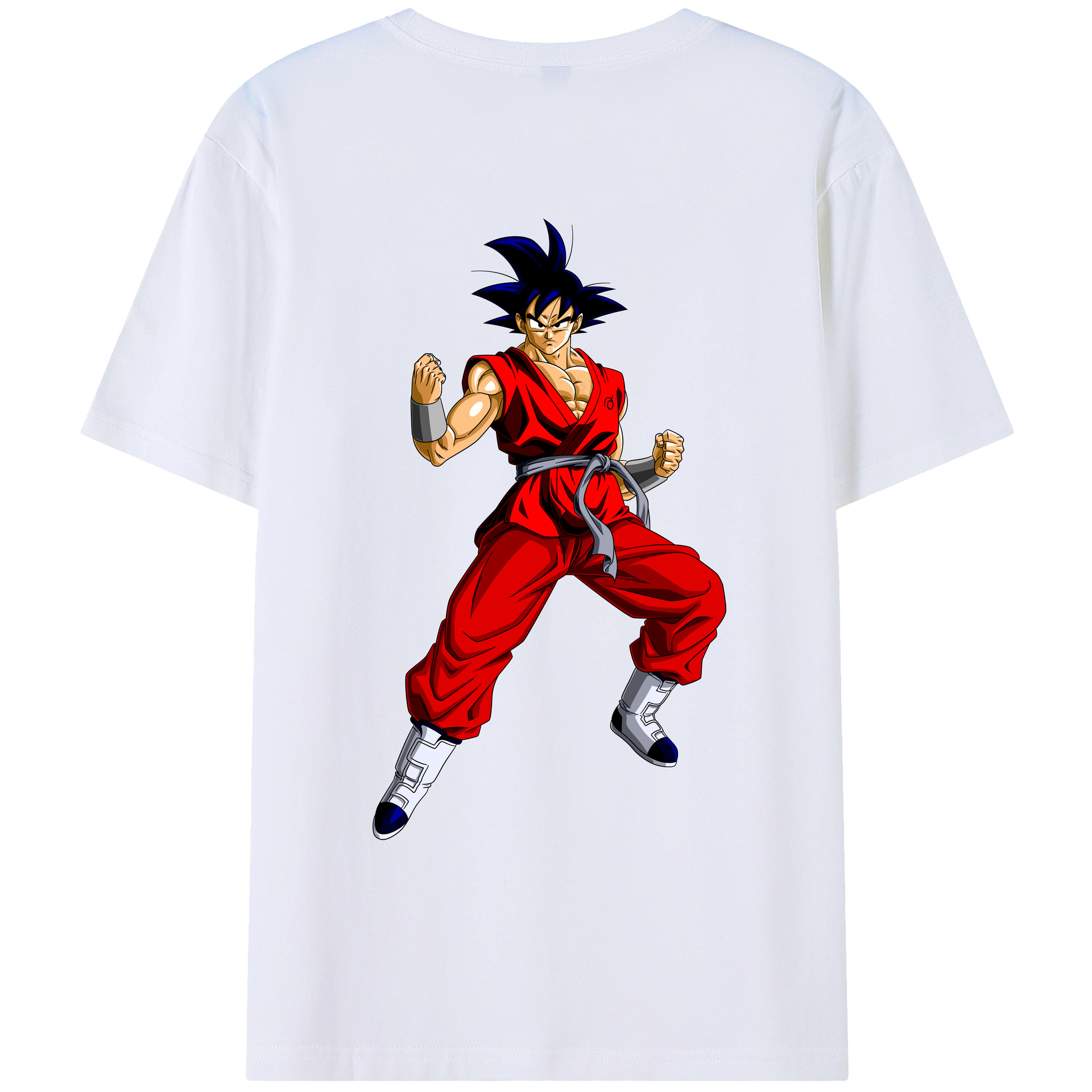 （画像用） ドラゴンボール 孫悟空（そん ごくう）Son Goku カカロット DRAGON BALL Kakarotto 綿100％ メンズ半袖Tシャツ（バックプリント） 通気性