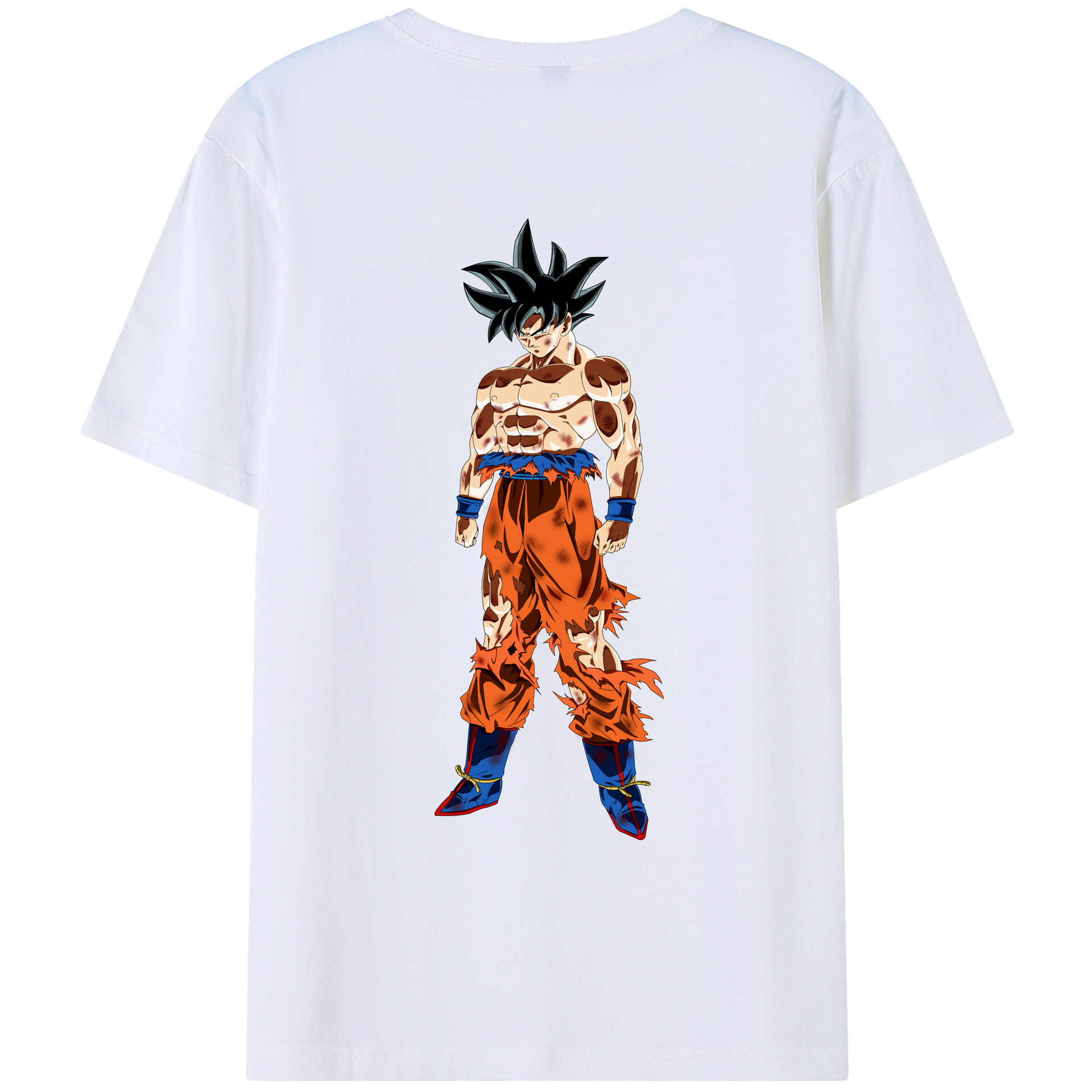 （画像用） ドラゴンボール 孫悟空（そん ごくう）Son Goku カカロット DRAGON BALL Kakarotto 綿100％ メンズ半袖Tシャツ（バックプリント） 通気性