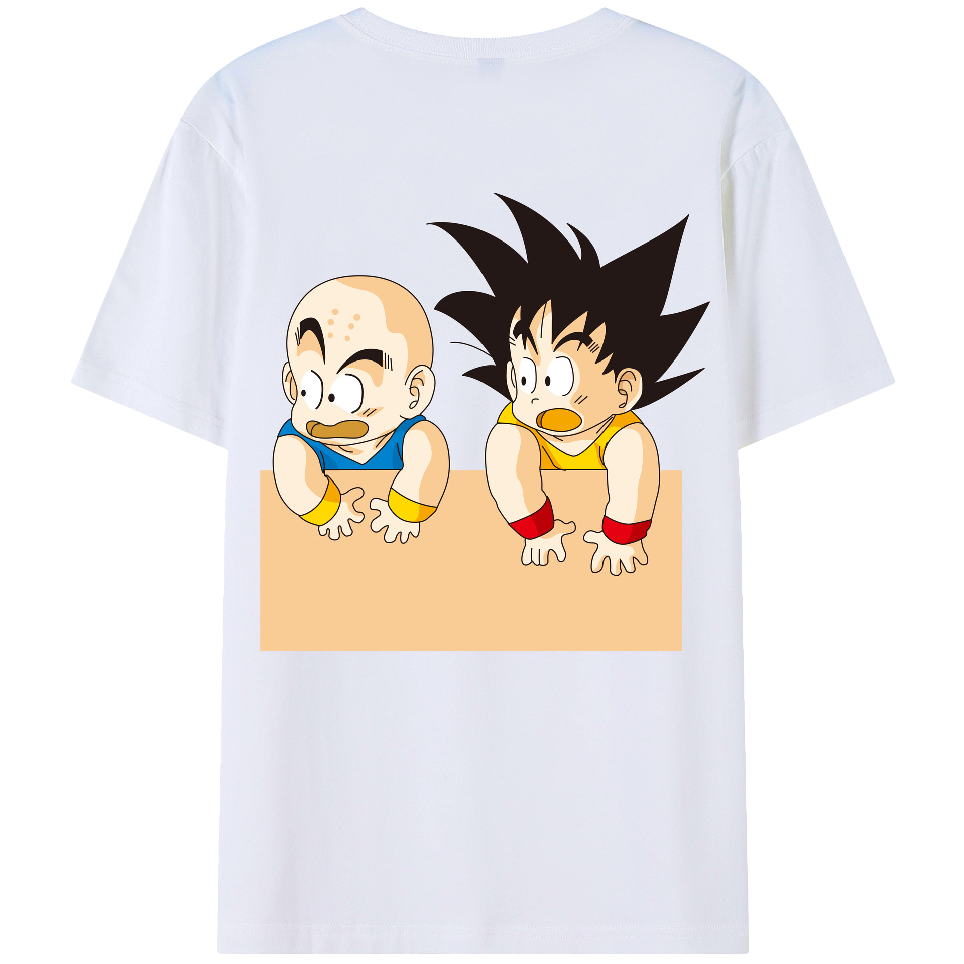 （画像用） ドラゴンボール 孫悟空（そん ごくう）Son Goku カカロット DRAGON BALL Kakarotto 綿100％ メンズ半袖Tシャツ（バックプリント） 通気性