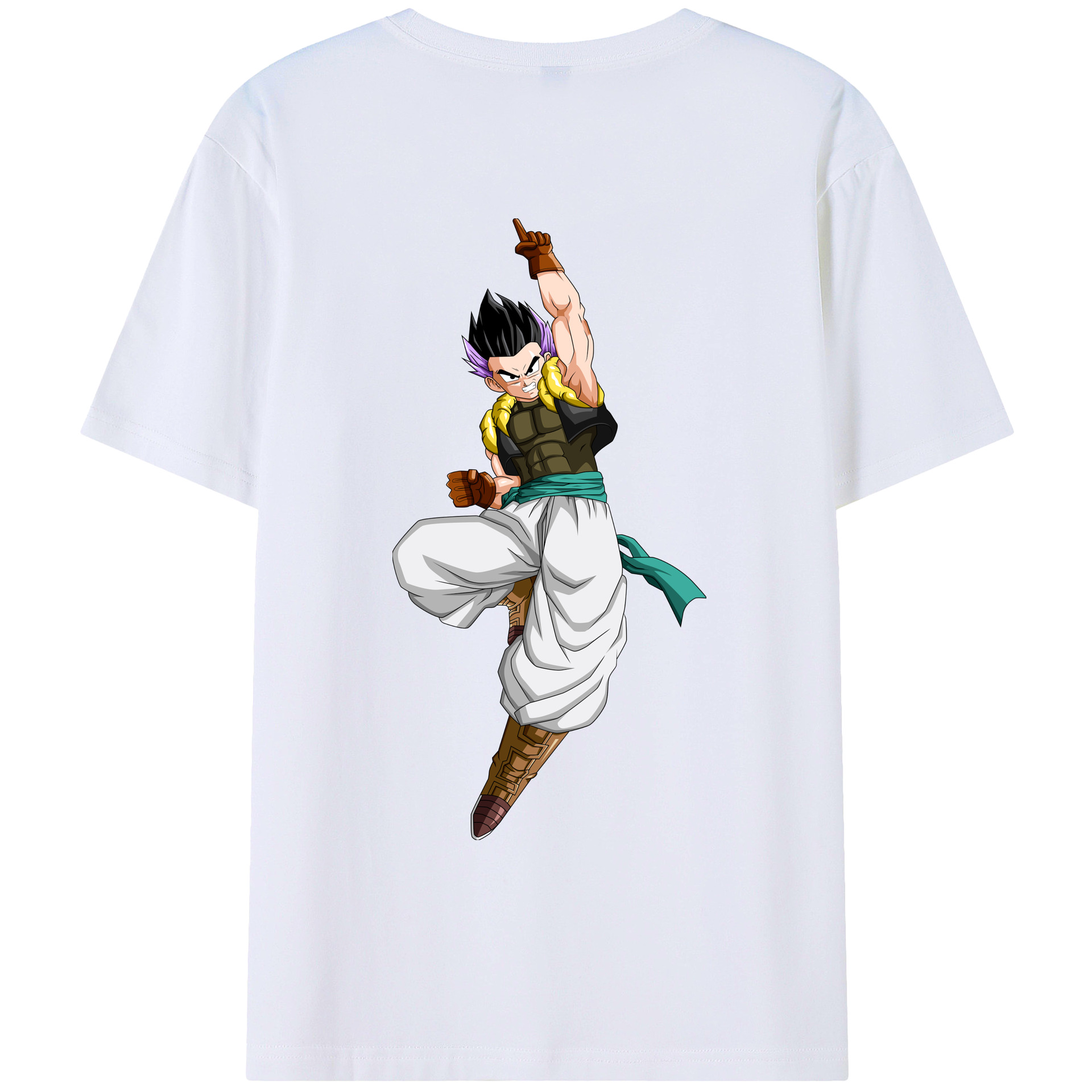 （画像用） ドラゴンボール 孫 悟飯（そんごはん）DRAGON BALL Son Gohan 綿100％ メンズ半袖Tシャツ（バックプリント） 通気性