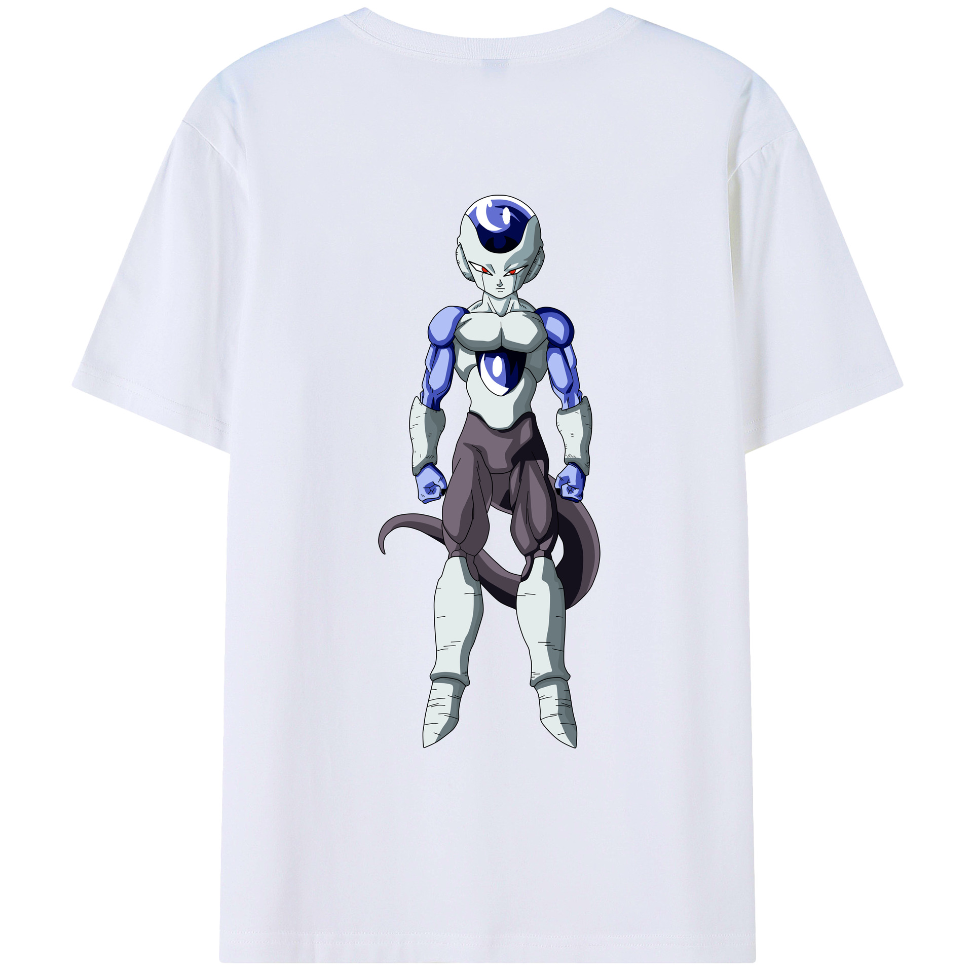 （画像用） ドラゴンボール フリーザ DRAGON BALL Frieza 綿100％ メンズ半袖Tシャツ（バックプリント） 通気性