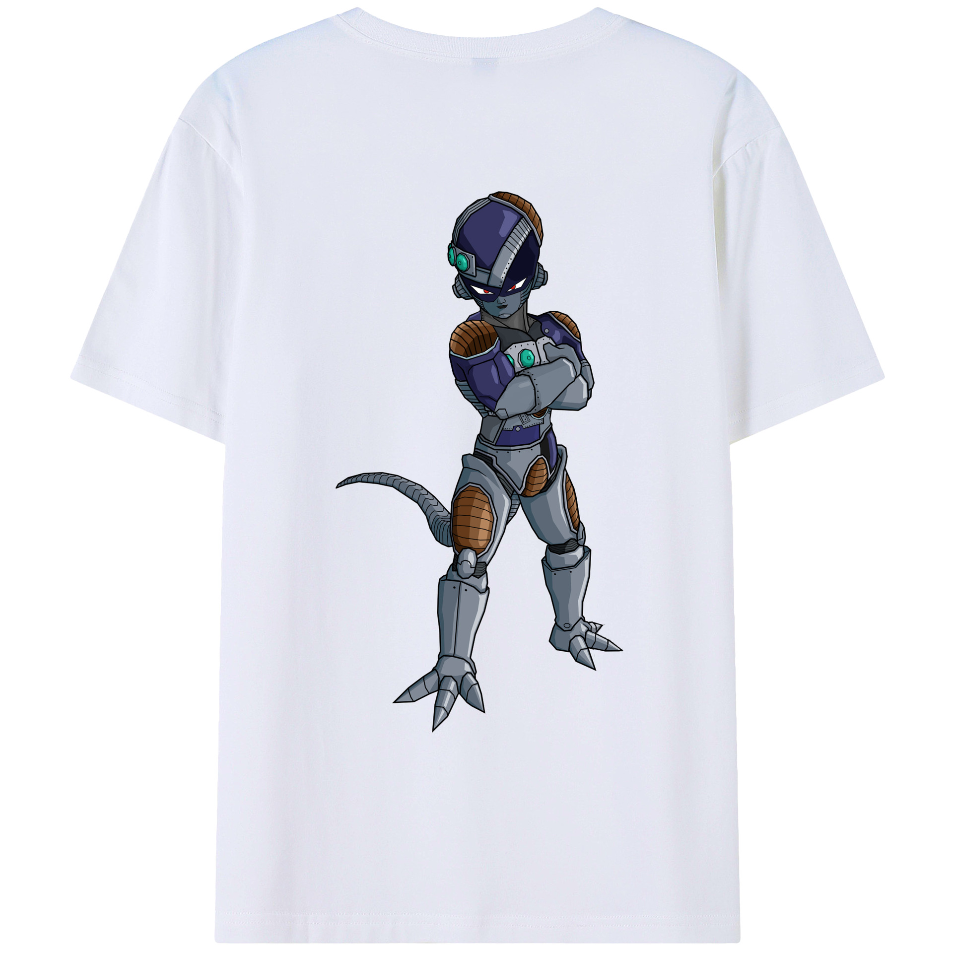 （画像用） ドラゴンボール フリーザ DRAGON BALL Frieza 綿100％ メンズ半袖Tシャツ（バックプリント） 通気性