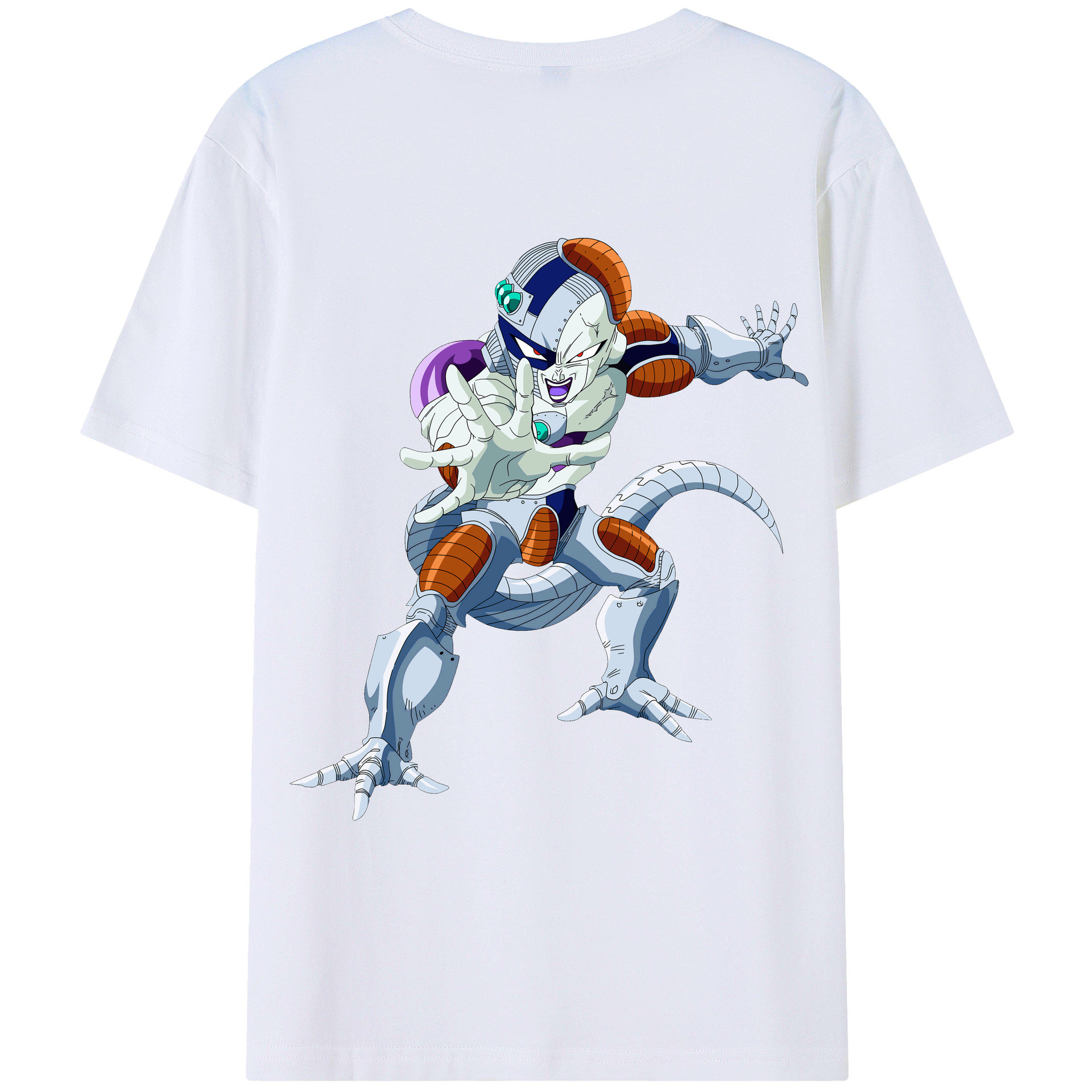 （画像用） ドラゴンボール フリーザ DRAGON BALL Frieza 綿100％ メンズ半袖Tシャツ（バックプリント） 通気性
