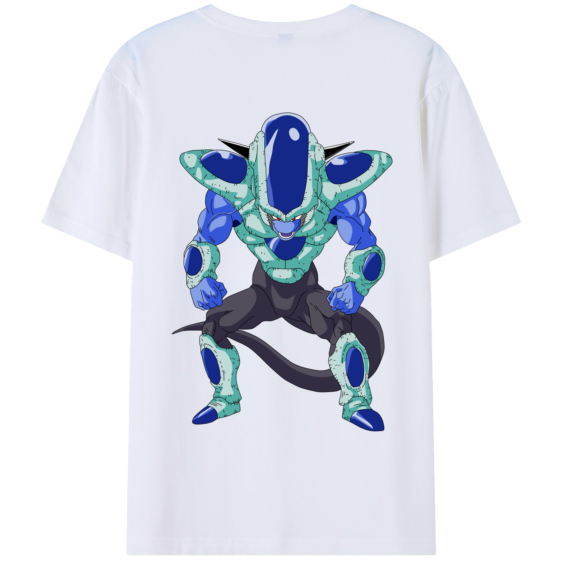 （画像用） ドラゴンボール フリーザ DRAGON BALL Frieza 綿100％ メンズ半袖Tシャツ（バックプリント） 通気性