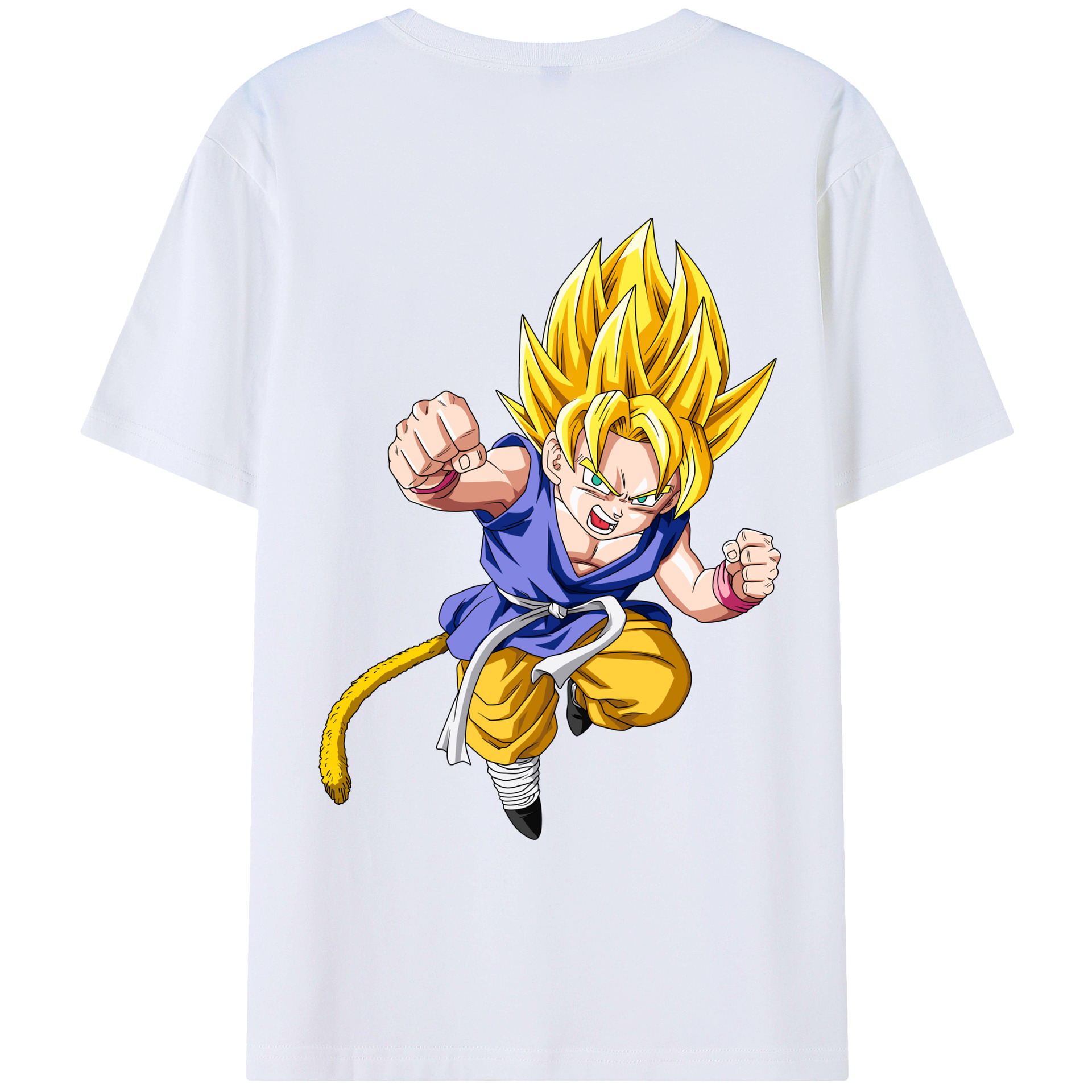 （画像用） ドラゴンボール ベジット DRAGON BALL Vegetto 綿100％ メンズ半袖Tシャツ（バックプリント） 通気性