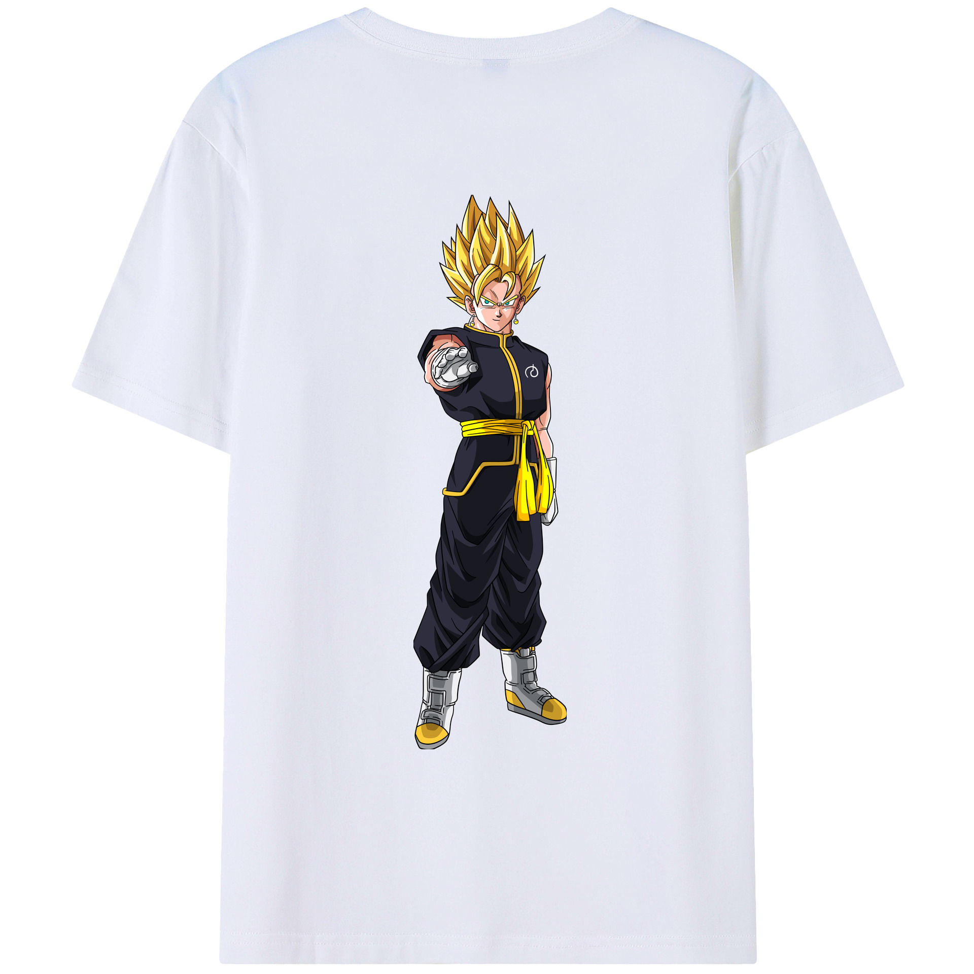 （画像用） ドラゴンボール ベジット DRAGON BALL Vegetto 綿100％ メンズ半袖Tシャツ（バックプリント） 通気性