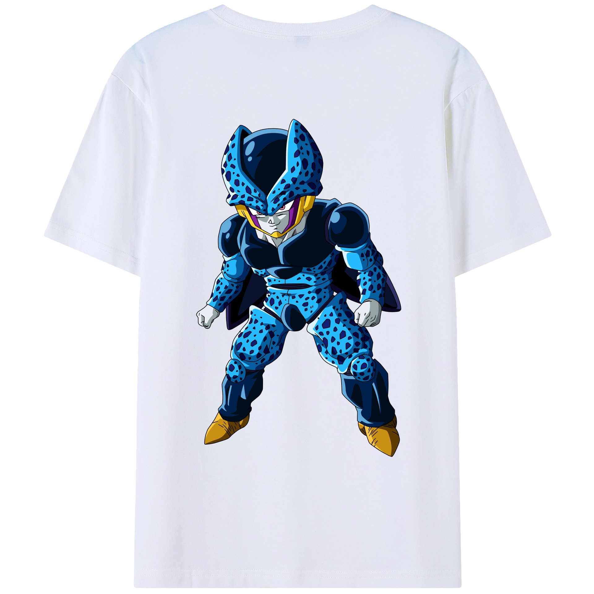 （画像用） ドラゴンボール セル DRAGON BALL Cell 綿100％ メンズ半袖Tシャツ（バックプリント） 通気性