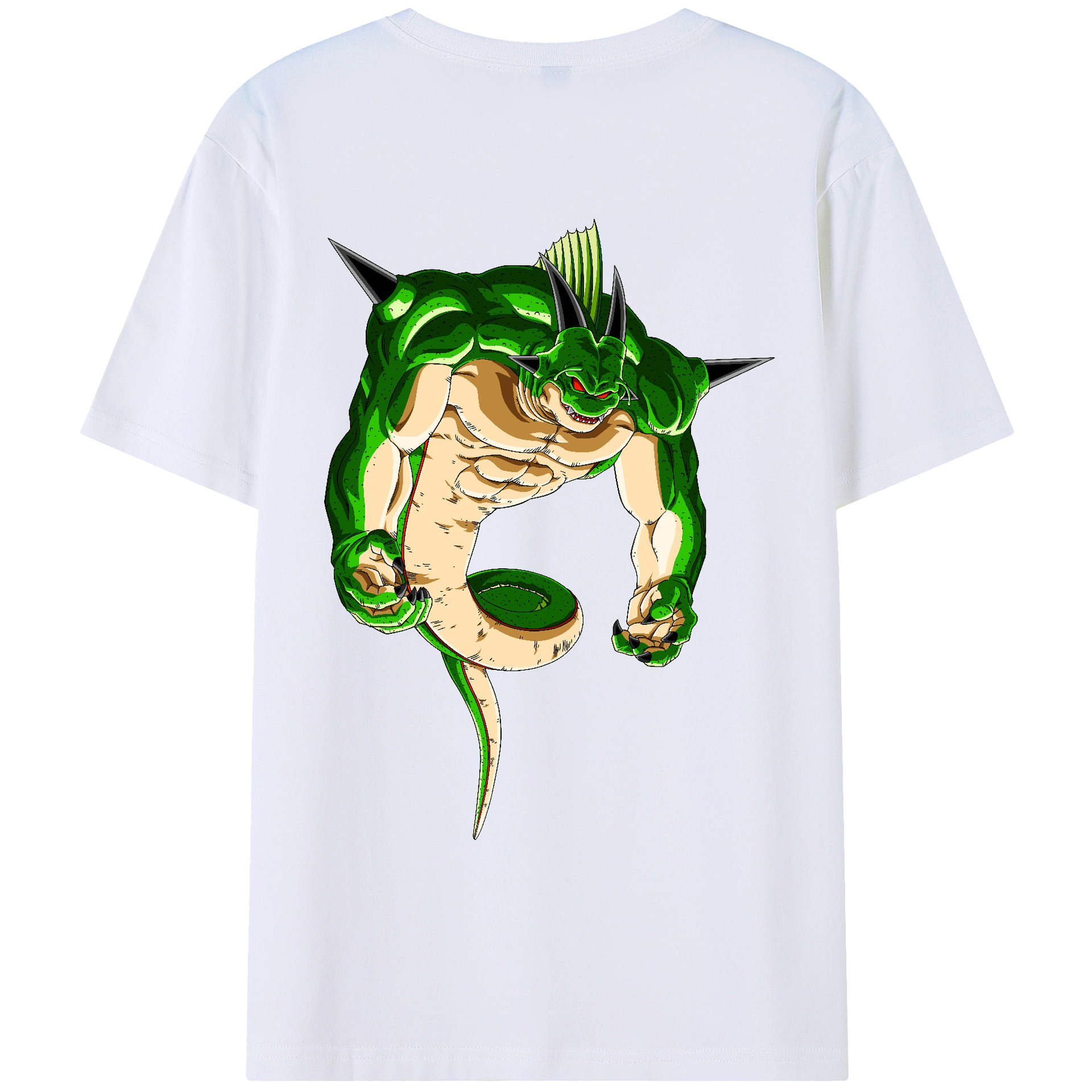 （画像用） ドラゴンボール 神龍 シェンロン DRAGON BALL Shenron 綿100％ メンズ半袖Tシャツ（バックプリント） 通気性