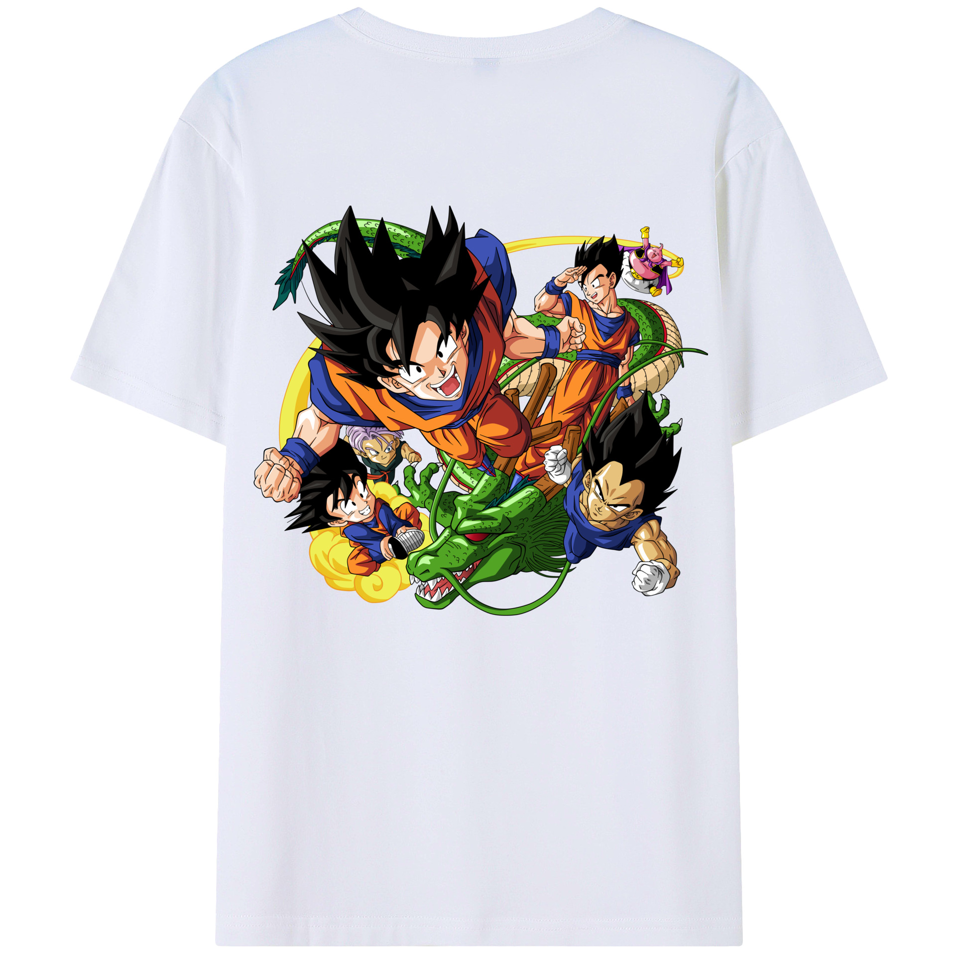 （画像用） ドラゴンボール DRAGON BALL 綿100％ メンズ半袖Tシャツ（バックプリント） 通気性
