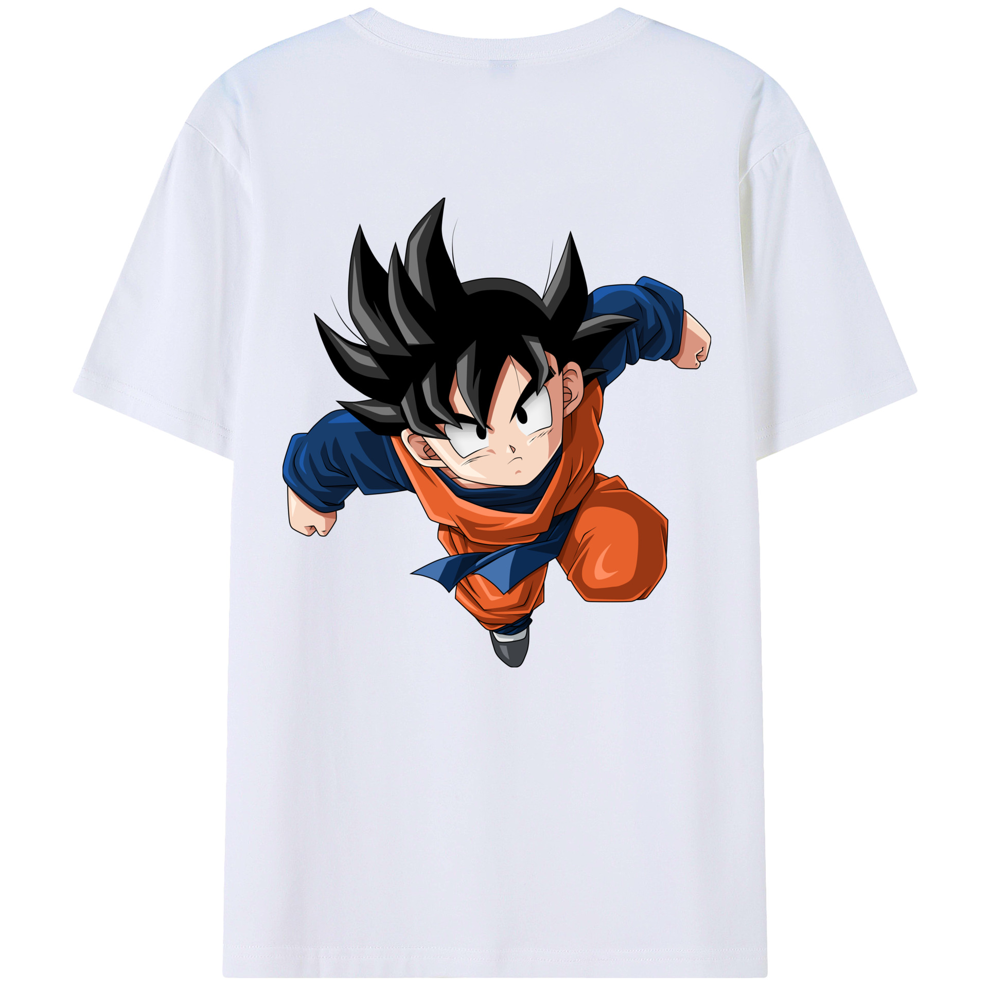 （画像用） ドラゴンボール 孫悟空（そん ごくう）Son Goku カカロット DRAGON BALL Kakarotto 綿100％ メンズ半袖Tシャツ（バックプリント） 通気性