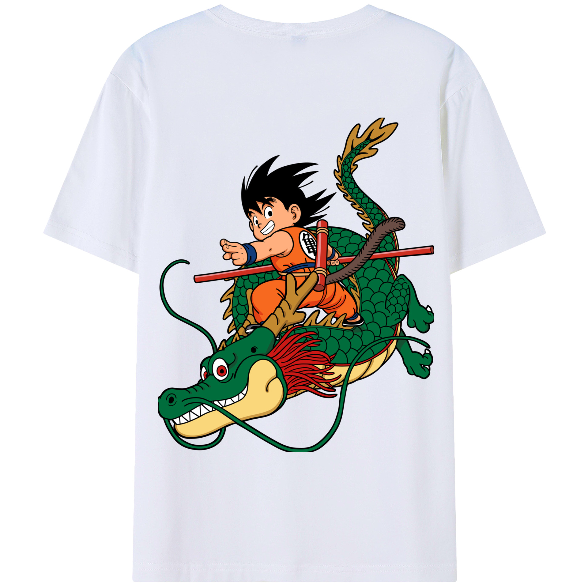 （画像用） ドラゴンボール 孫悟空（そん ごくう）Son Goku カカロット DRAGON BALL Kakarotto 綿100％ メンズ半袖Tシャツ（バックプリント） 通気性
