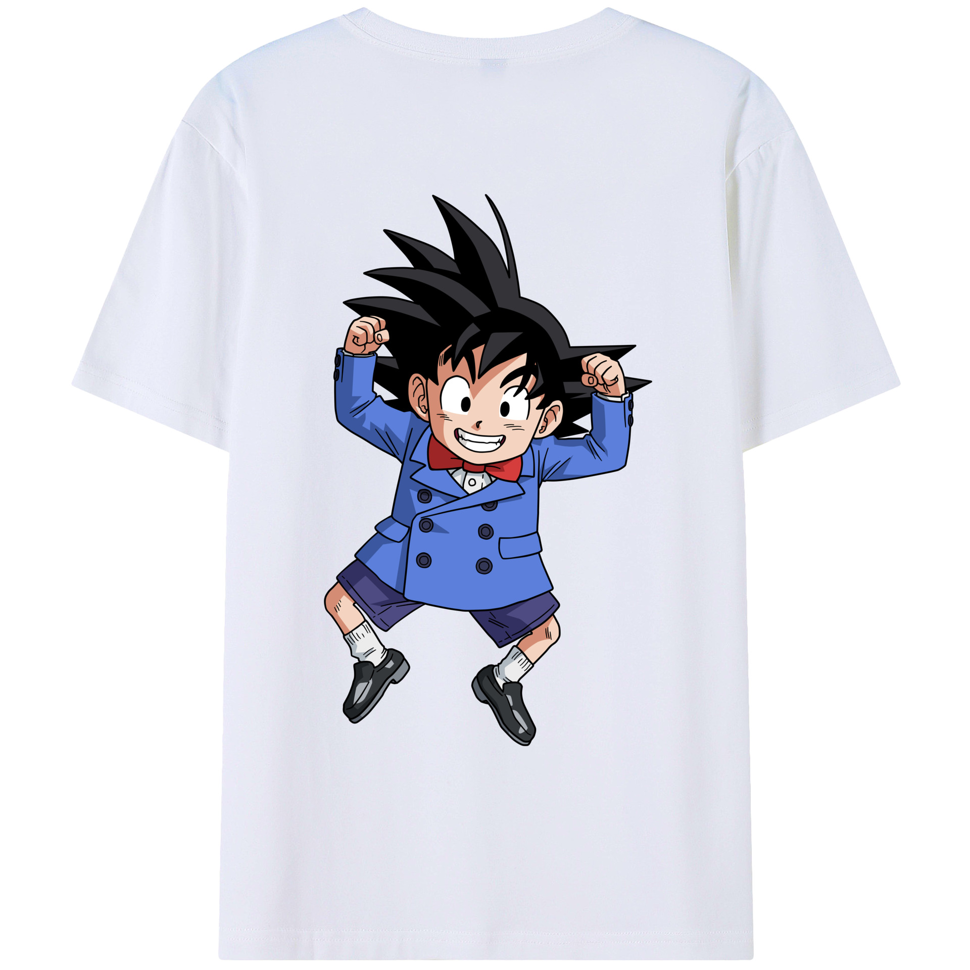 （画像用） ドラゴンボール 孫悟空（そん ごくう）Son Goku カカロット DRAGON BALL Kakarotto 綿100％ メンズ半袖Tシャツ（バックプリント） 通気性