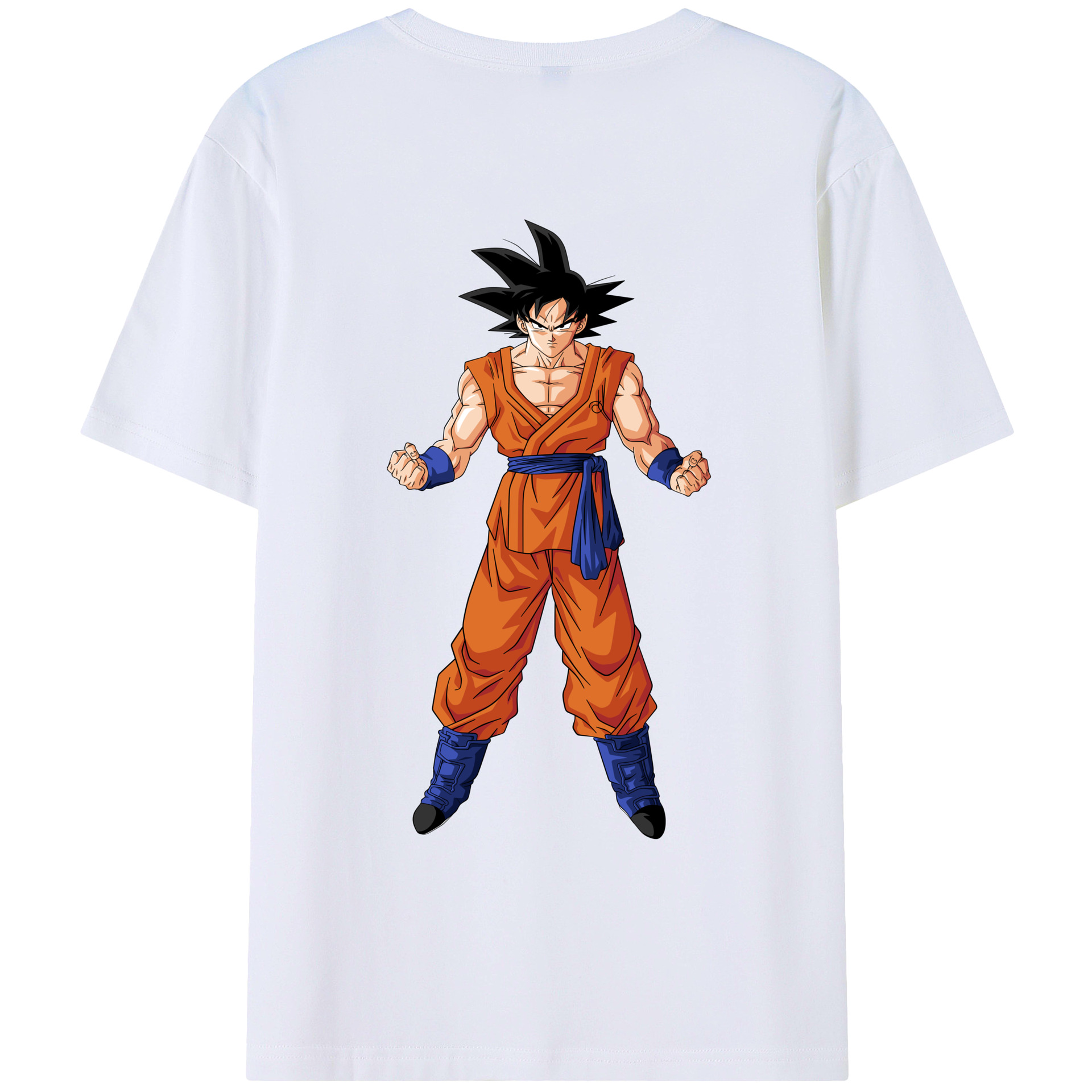 （画像用） ドラゴンボール 孫悟空（そん ごくう）Son Goku カカロット DRAGON BALL Kakarotto 綿100％ メンズ半袖Tシャツ（バックプリント） 通気性