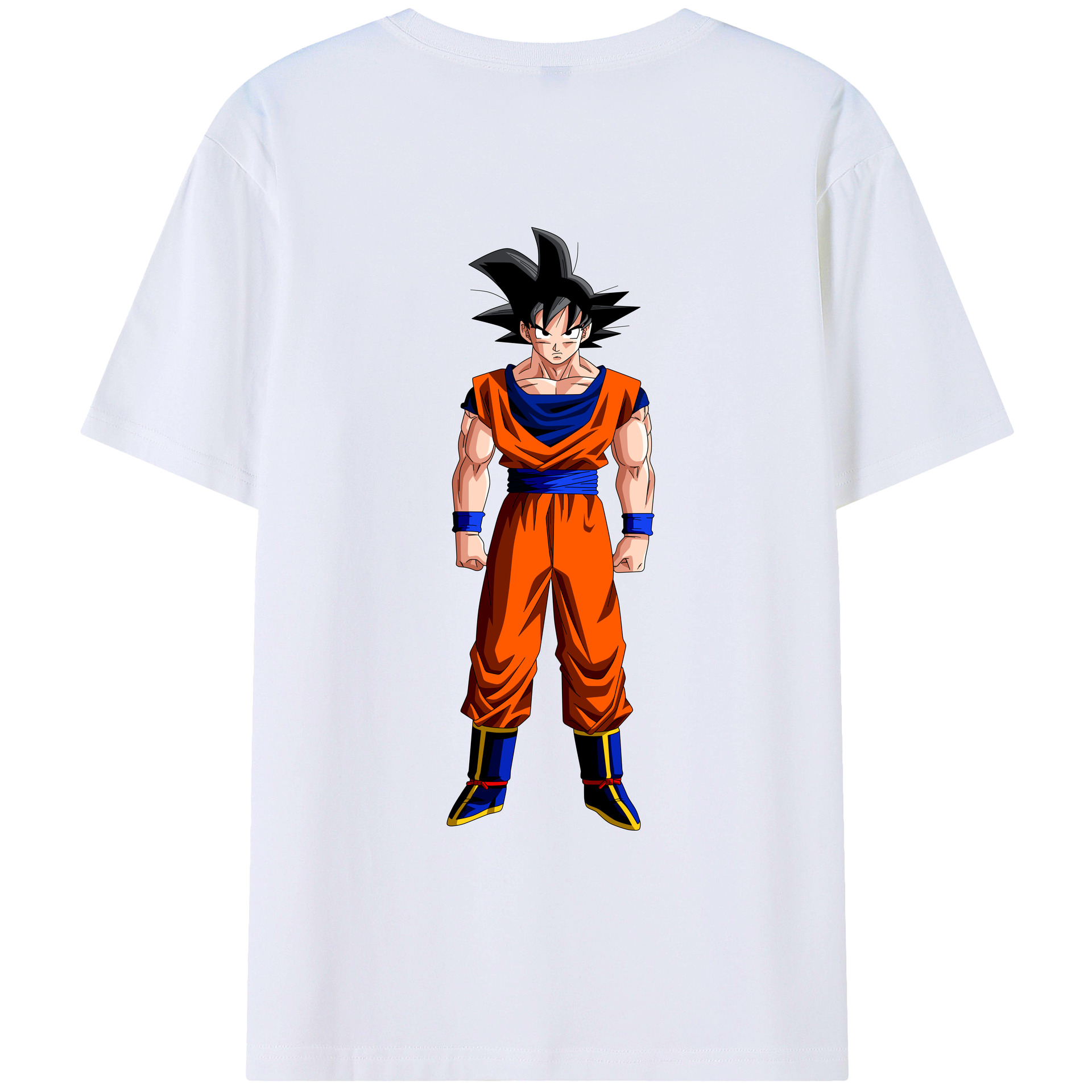 （画像用） ドラゴンボール 孫悟空（そん ごくう）Son Goku カカロット DRAGON BALL Kakarotto 綿100％ メンズ半袖Tシャツ（バックプリント） 通気性