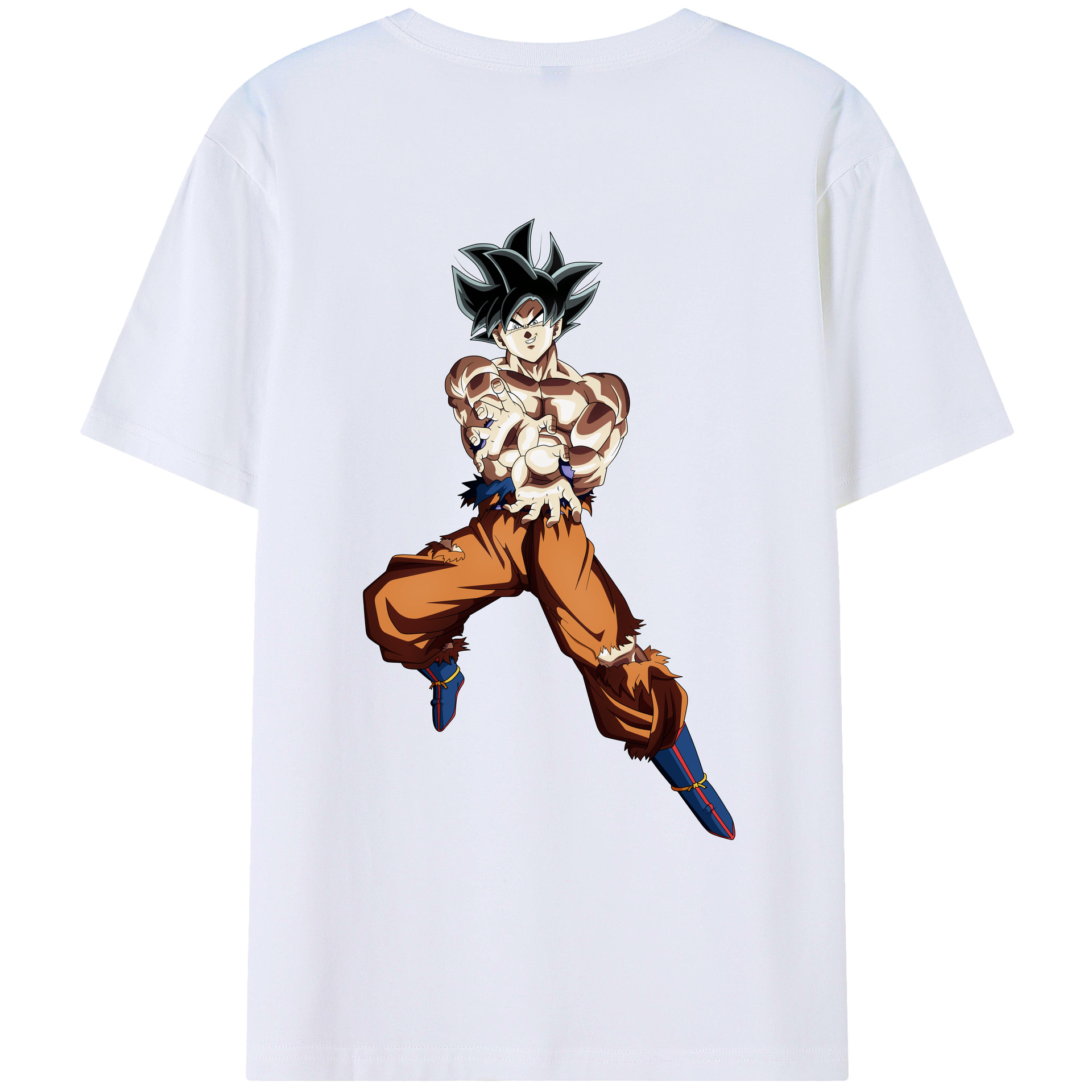 （画像用） ドラゴンボール 孫悟空（そん ごくう）Son Goku カカロット DRAGON BALL Kakarotto 綿100％ メンズ半袖Tシャツ（バックプリント） 通気性