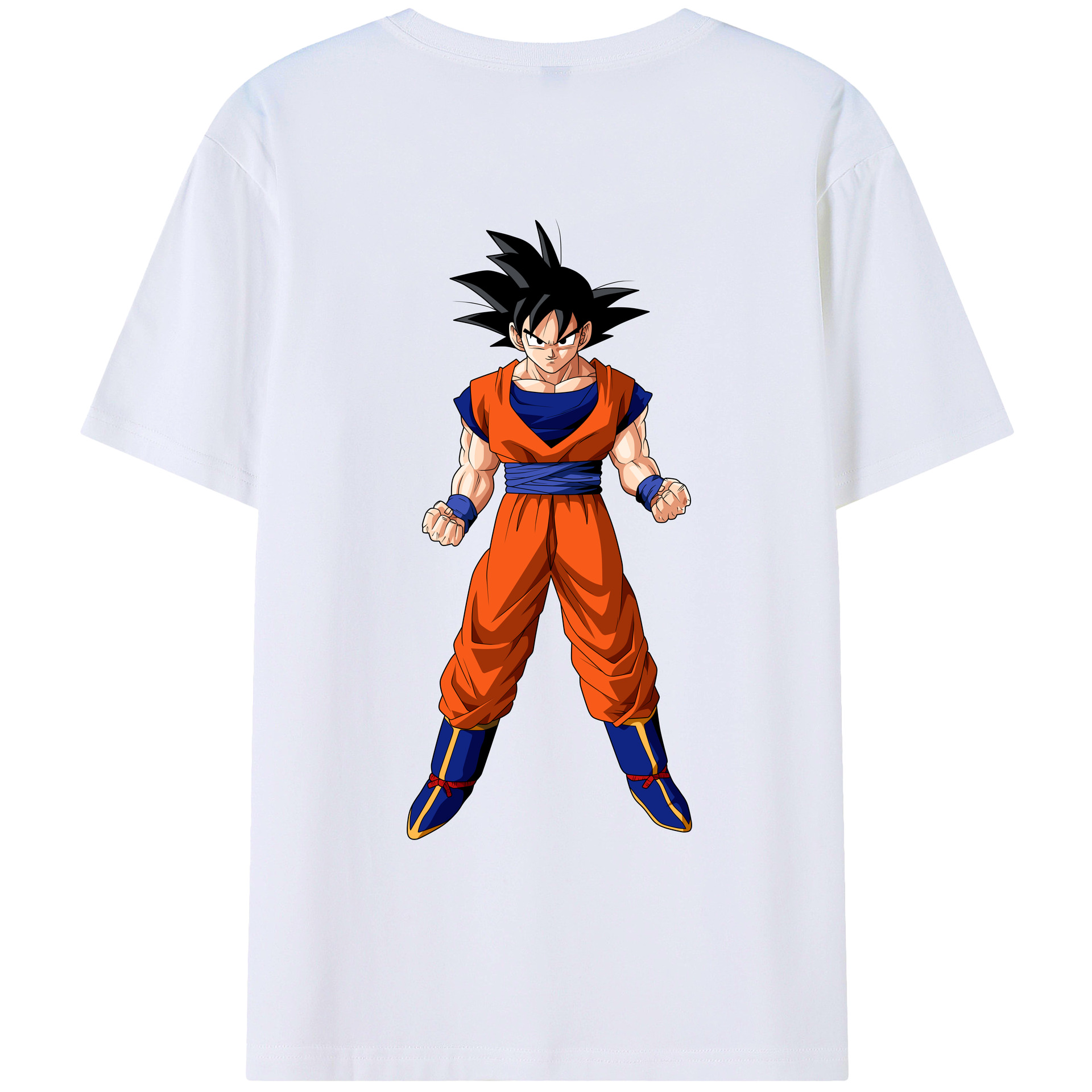 （画像用） ドラゴンボール 孫悟空（そん ごくう）Son Goku カカロット DRAGON BALL Kakarotto 綿100％ メンズ半袖Tシャツ（バックプリント） 通気性