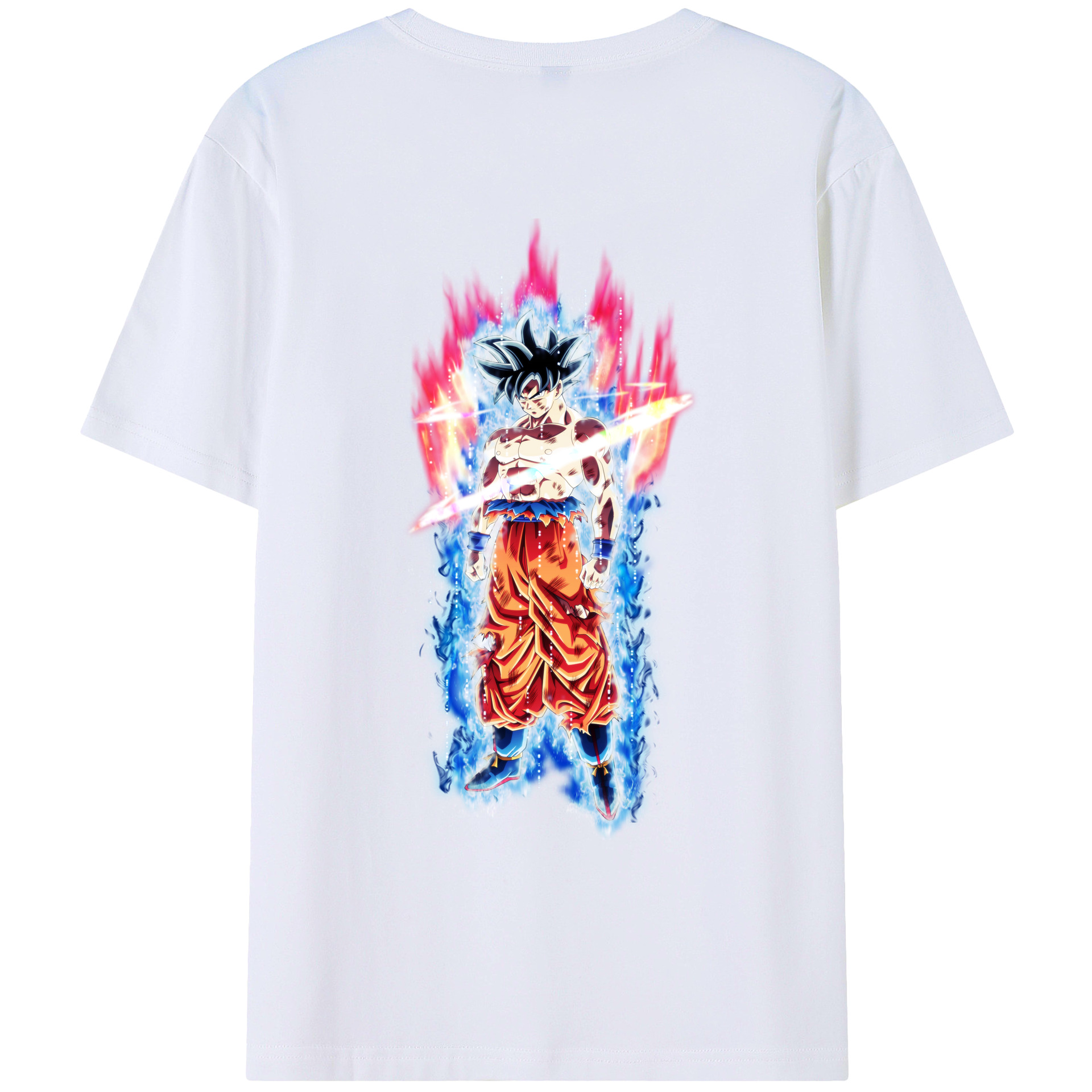 （画像用） ドラゴンボール 孫悟空（そん ごくう）Son Goku カカロット DRAGON BALL Kakarotto 綿100％ メンズ半袖Tシャツ（バックプリント） 通気性
