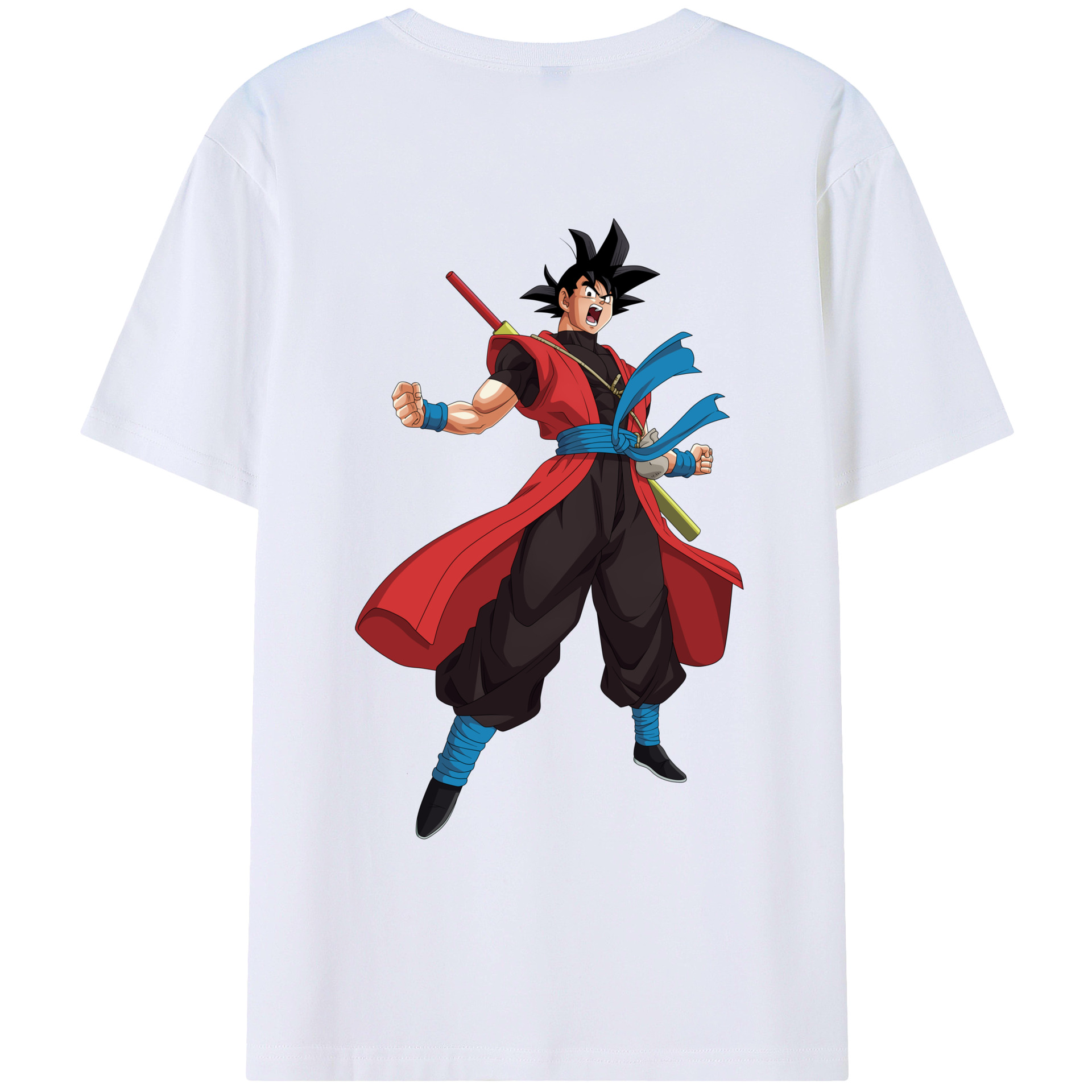 （画像用） ドラゴンボール 孫悟空（そん ごくう）Son Goku カカロット DRAGON BALL Kakarotto 綿100％ メンズ半袖Tシャツ（バックプリント） 通気性