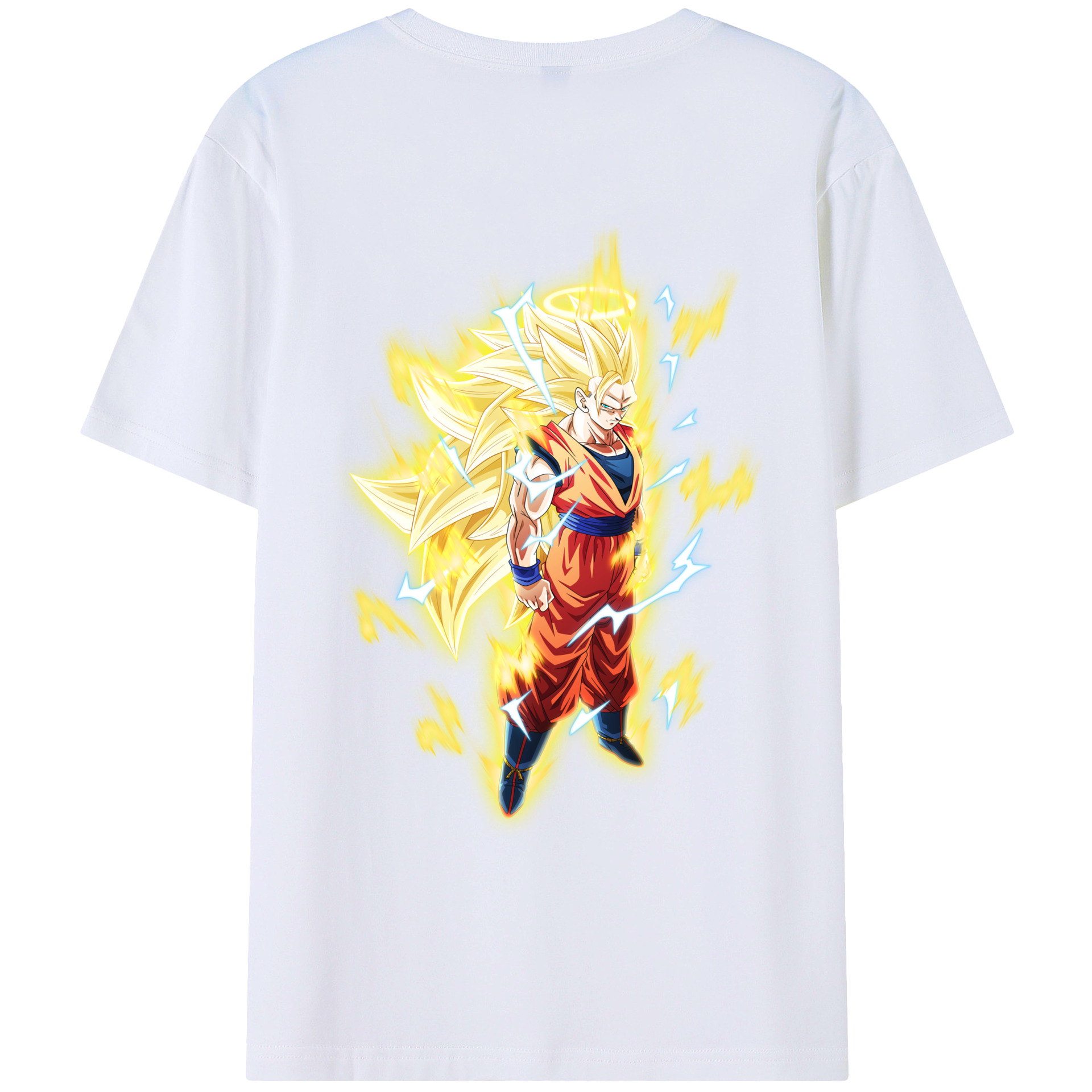 （画像用） ドラゴンボール 孫悟空（そん ごくう）Son Goku カカロット DRAGON BALL Kakarotto 綿100％ メンズ半袖Tシャツ（バックプリント） 通気性